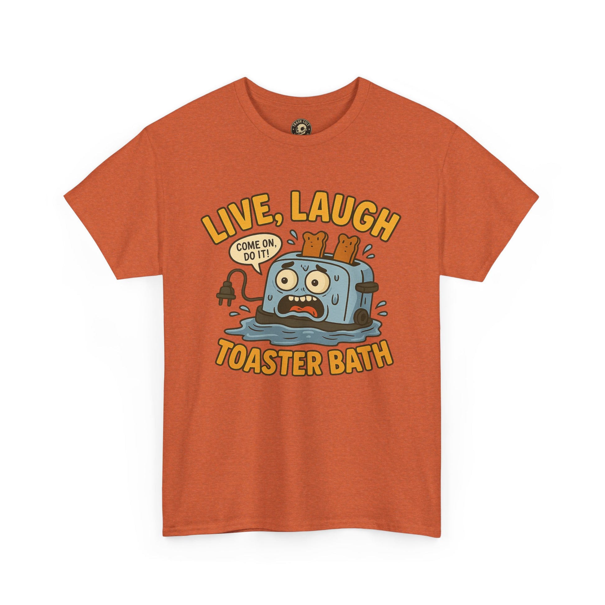 Funny Toaster Bath Tee, Humorous Unisex Shirt, Gift for Friends, Lightweight Cotton Tee, Birthday Party Outfit