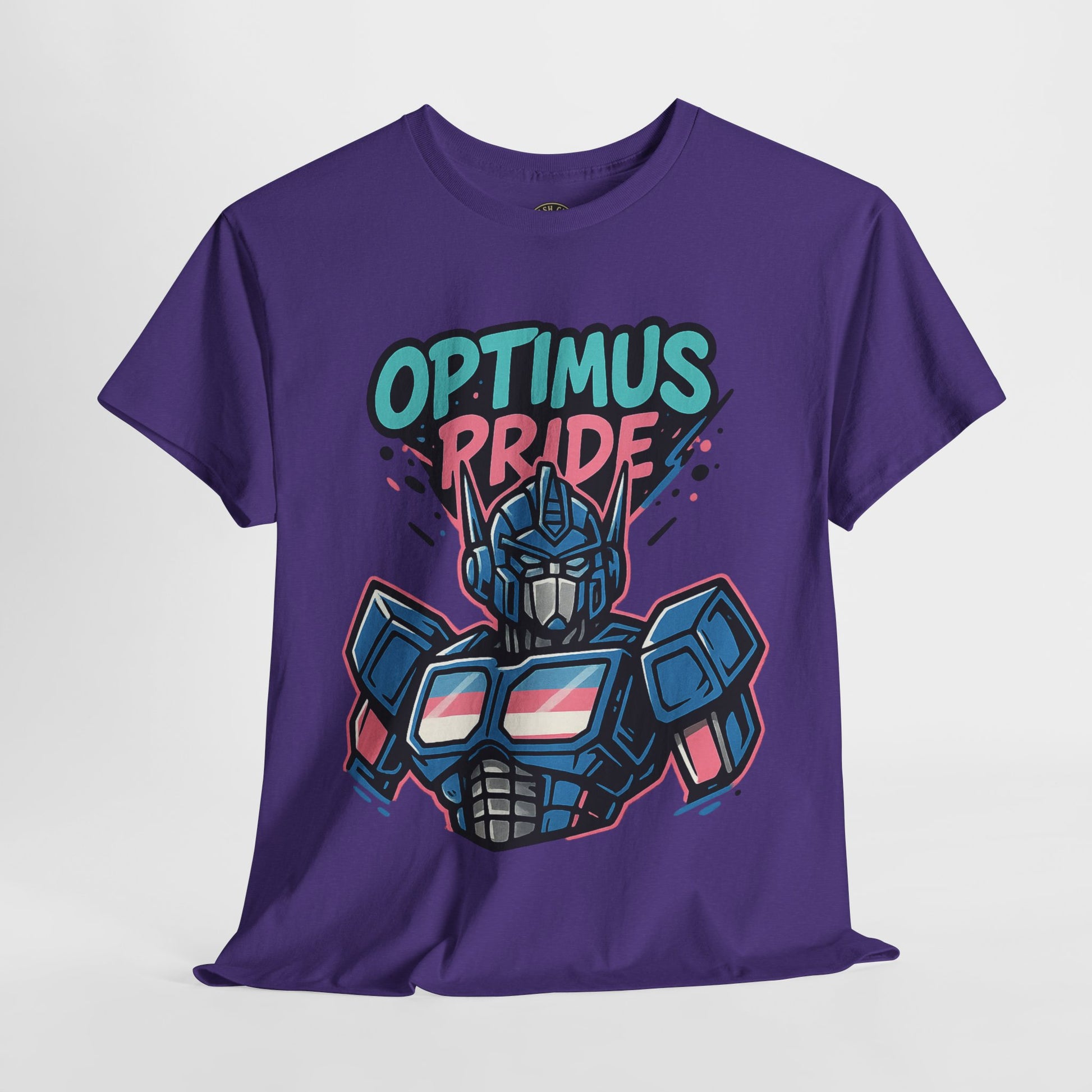 Optimus Pride T-Shirt – Trans Pride Robot Graphic Tee | Gildan 5000 Unisex Shirt
