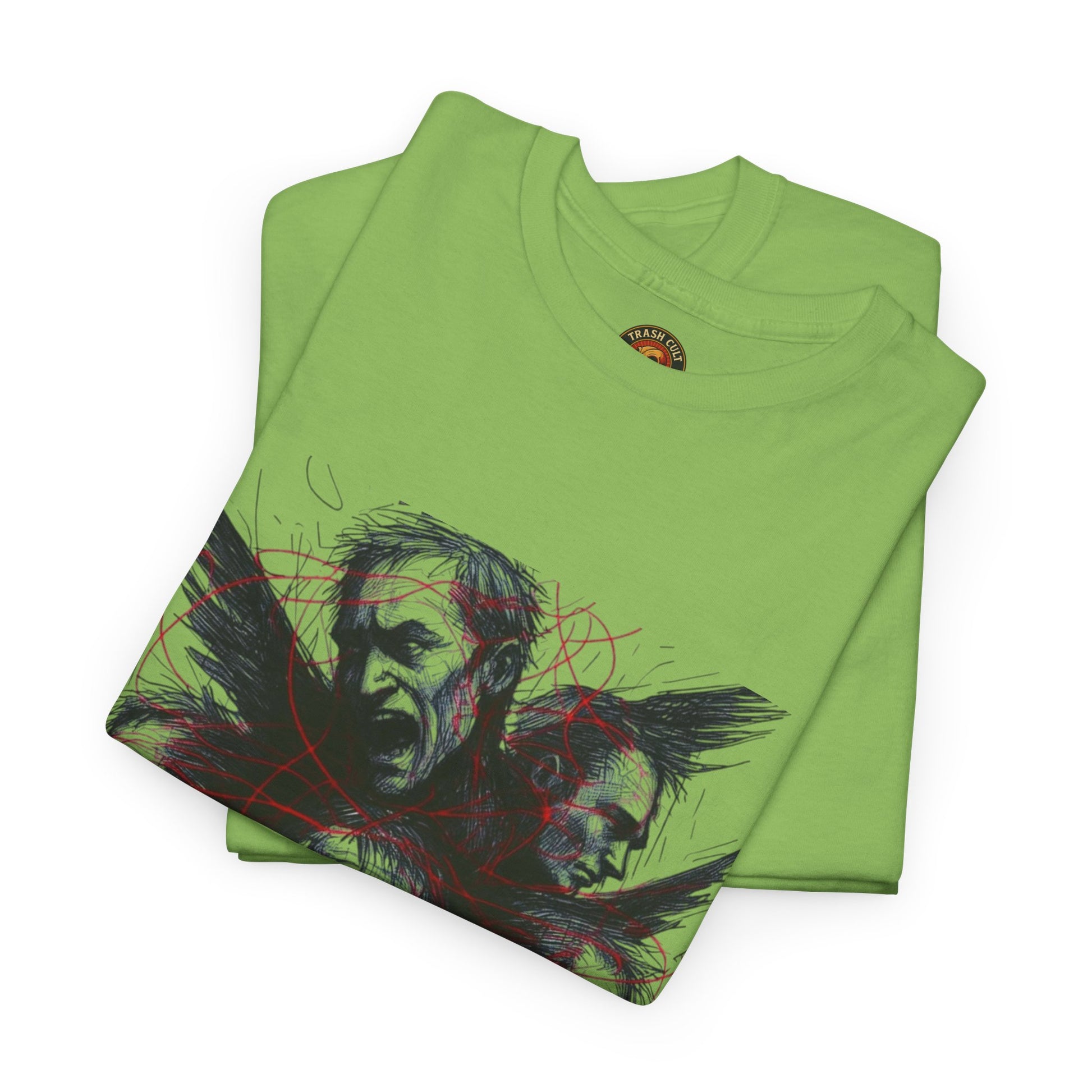 Xian Allen x Trash Cult Shirt – “Loud Inside My Head” | Dark Illustrative Art Tee