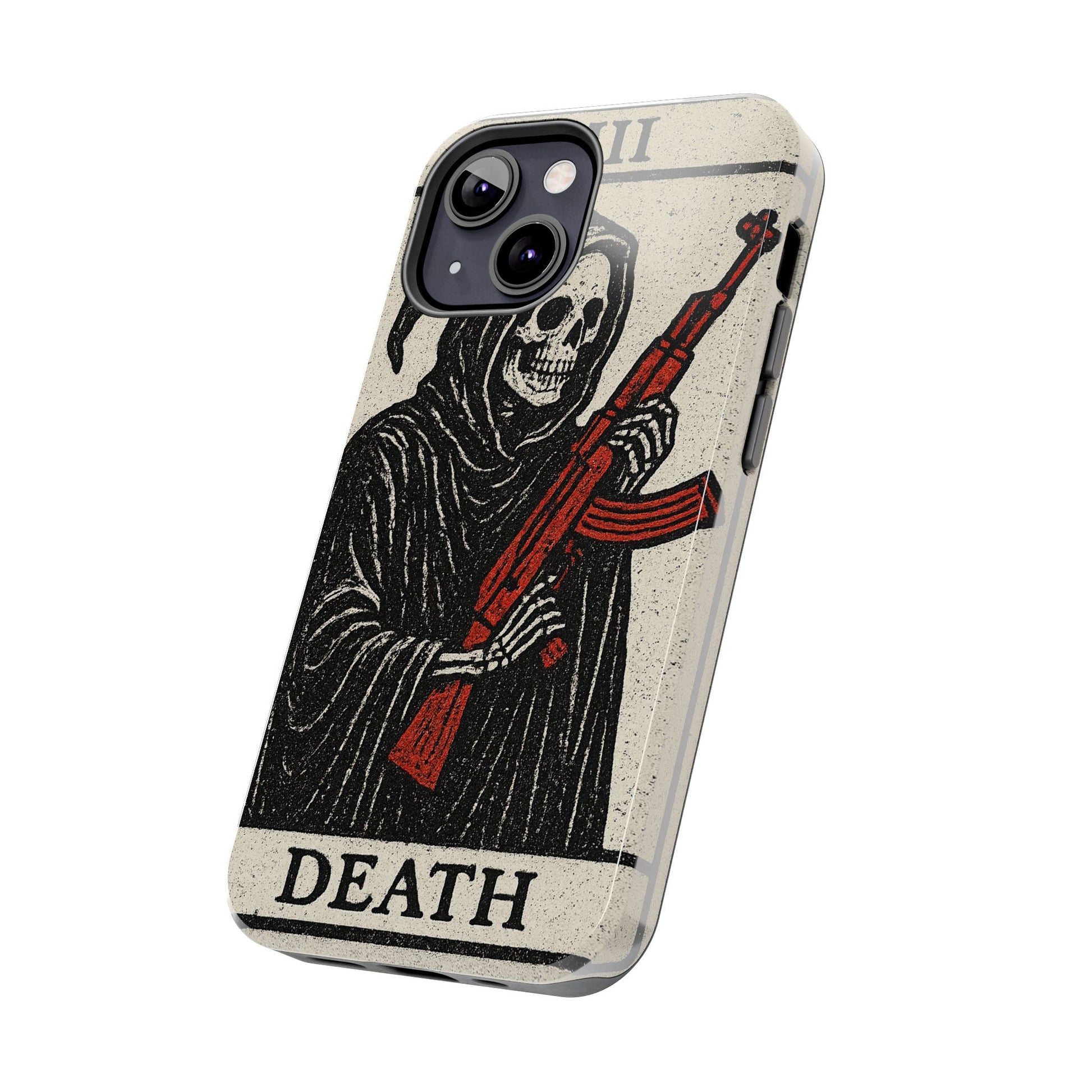 Grim Reaper Phone Case, Tough Phone Case for Gamers, Unique Smartphone Accessories, Halloween Decor, Death-Inspired Gift