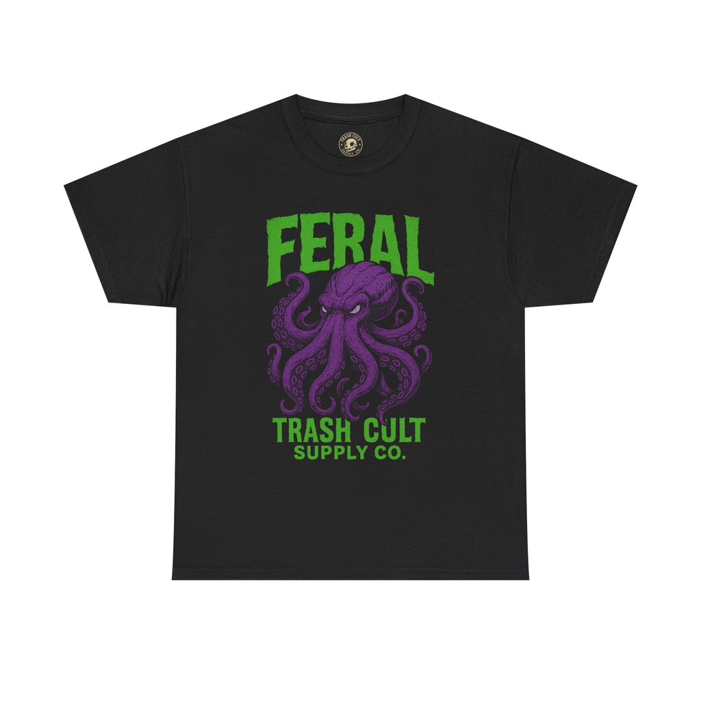 FERAL Octopus Tee – Trash Cult Supply Co. | Bold Purple Tentacle Streetwear