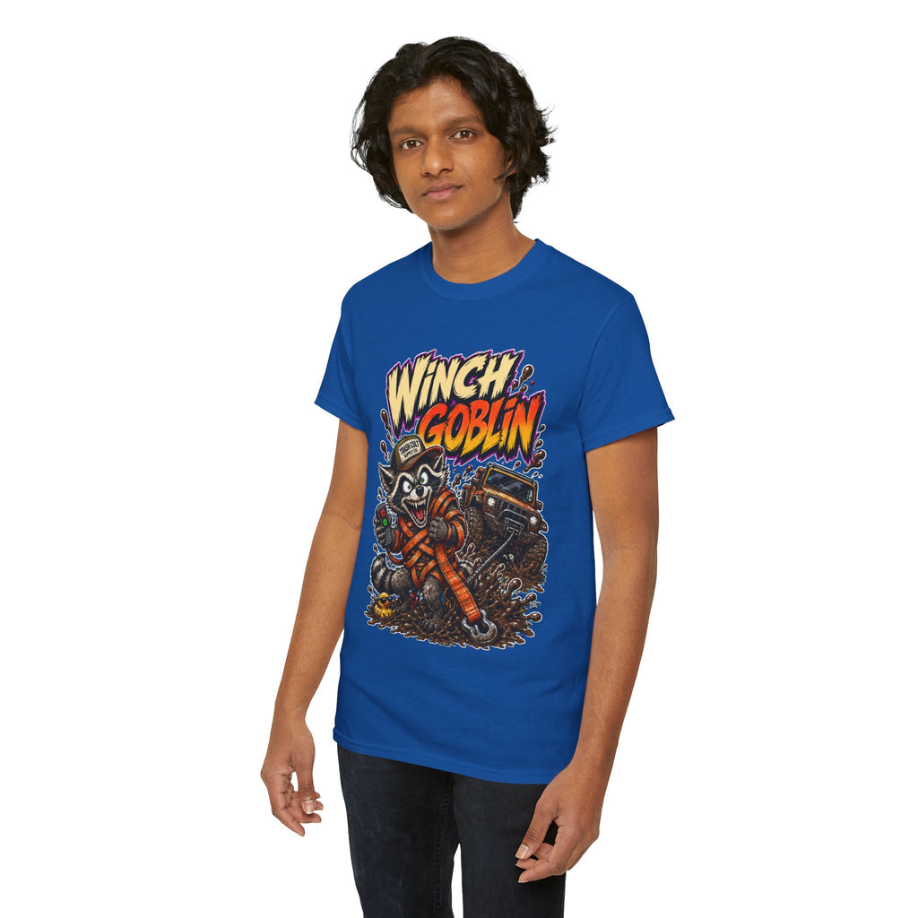 Winch Goblin Tee — Vintage Tow Truck Mechanic Graphic Shirt