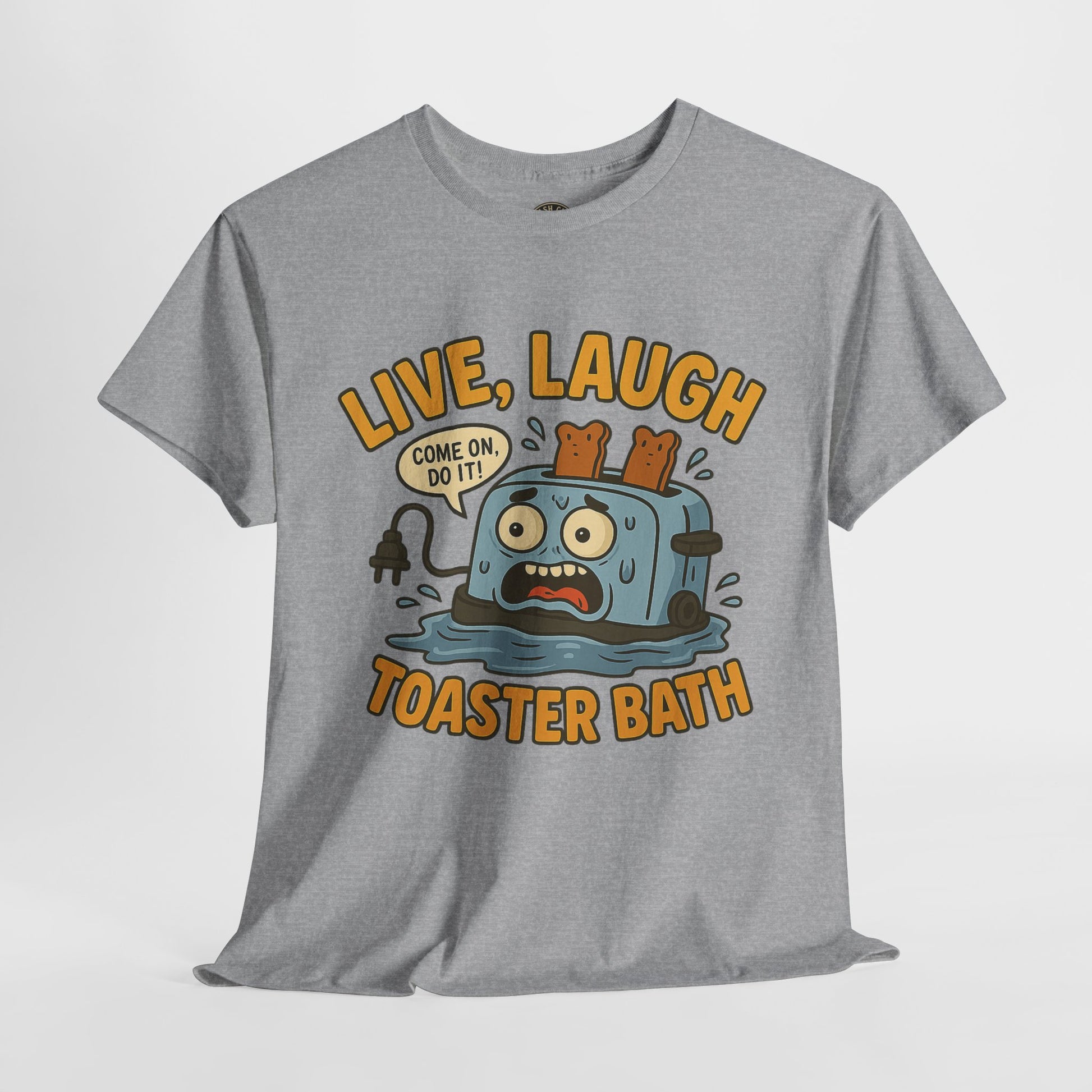 Funny Toaster Bath Tee, Humorous Unisex Shirt, Gift for Friends, Lightweight Cotton Tee, Birthday Party Outfit