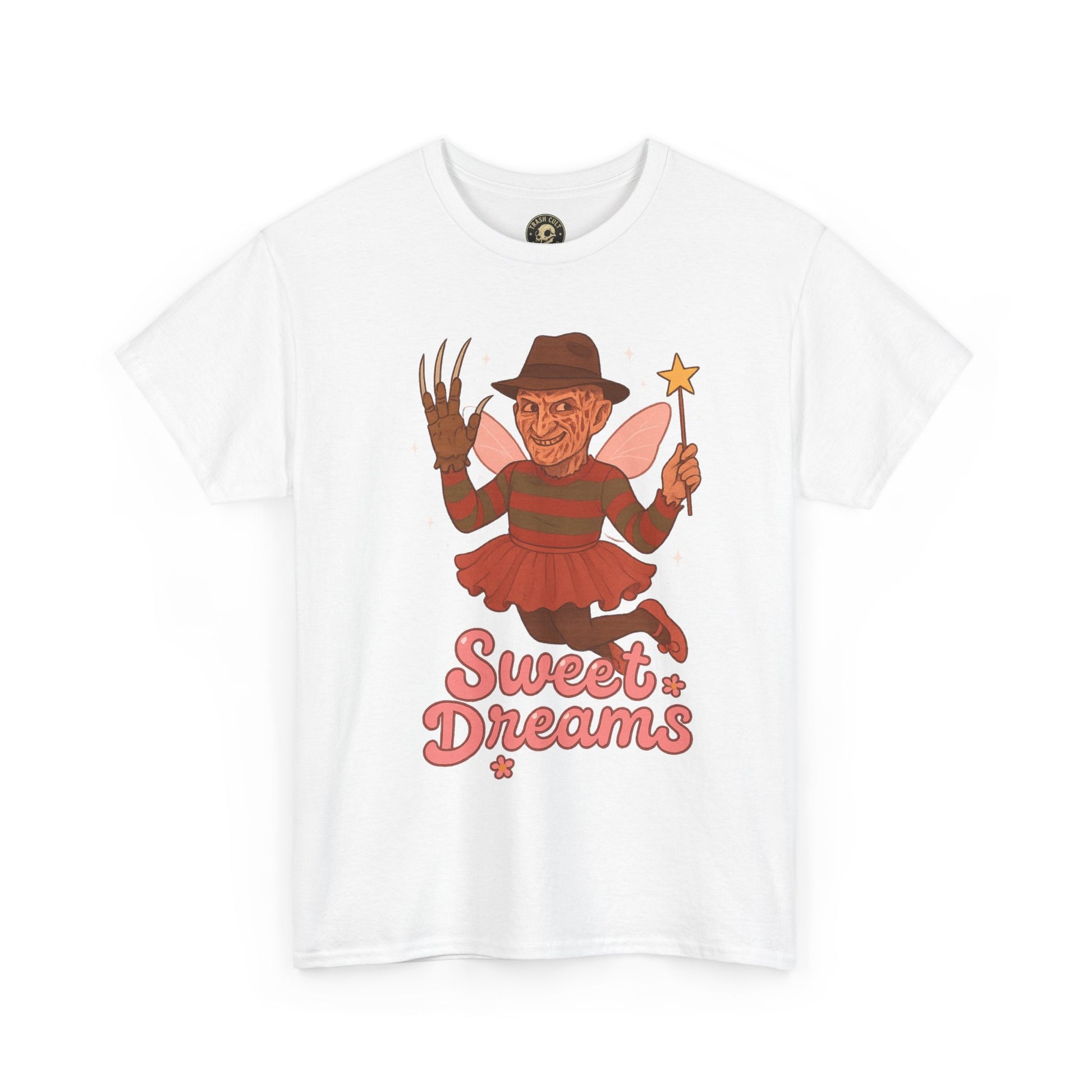 Freddy Krueger Fairy “Sweet Dreams” Funny Horror Parody T-Shirt – Gildan 5000