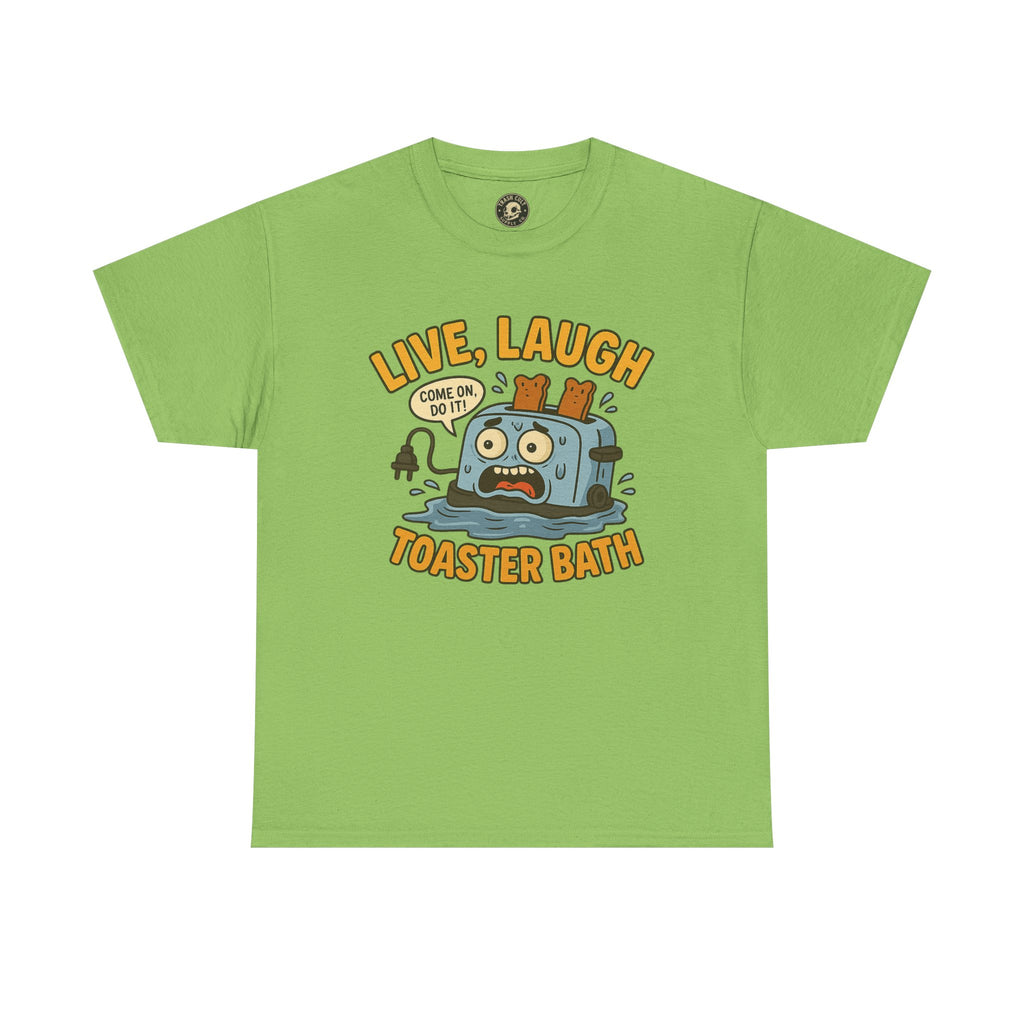 Funny Toaster Bath Tee, Humorous Unisex Shirt, Gift for Friends, Lightweight Cotton Tee, Birthday Party Outfit