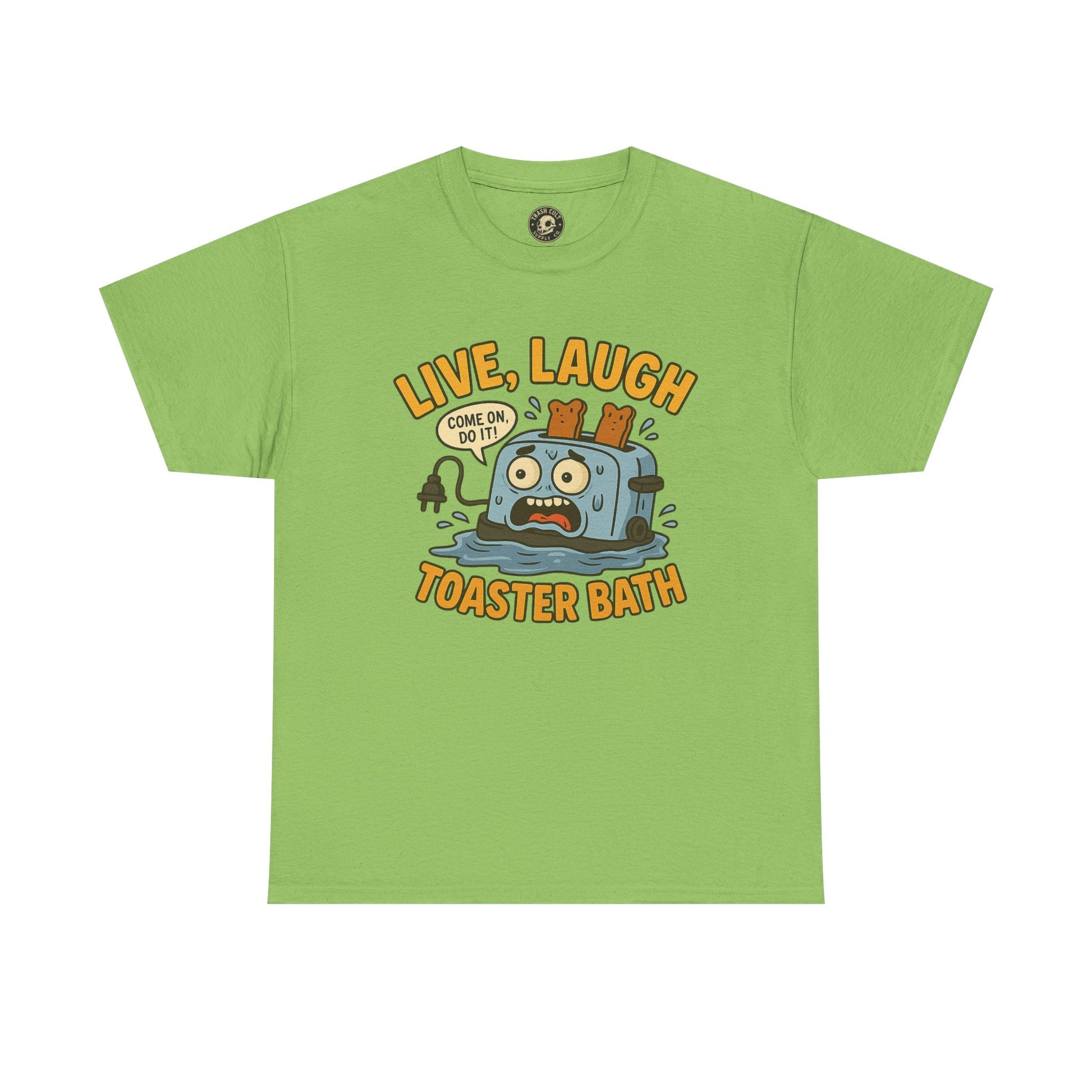 Funny Toaster Bath Tee, Humorous Unisex Shirt, Gift for Friends, Lightweight Cotton Tee, Birthday Party Outfit