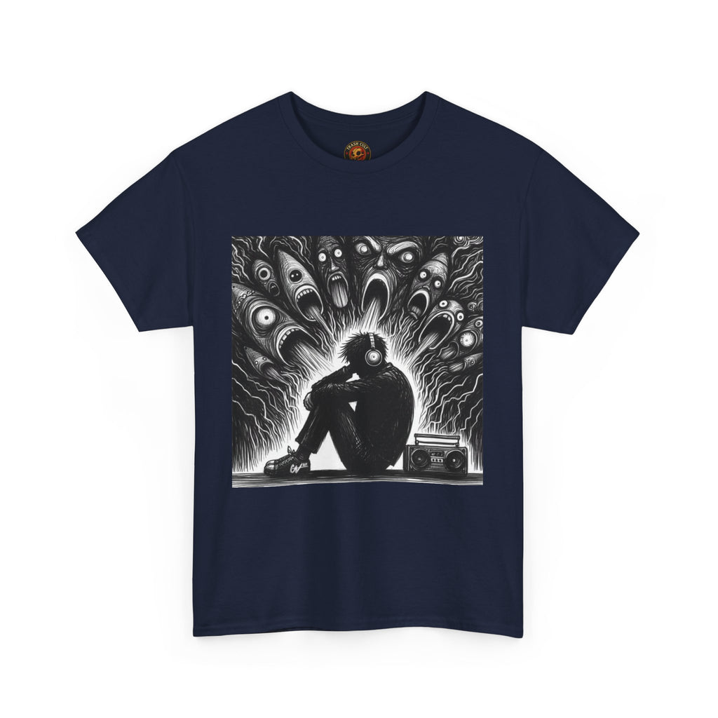 Xian Allen x Trash Cult Shirt – “Turn It Up Louder” | Screaming Chaos Headphones Tee