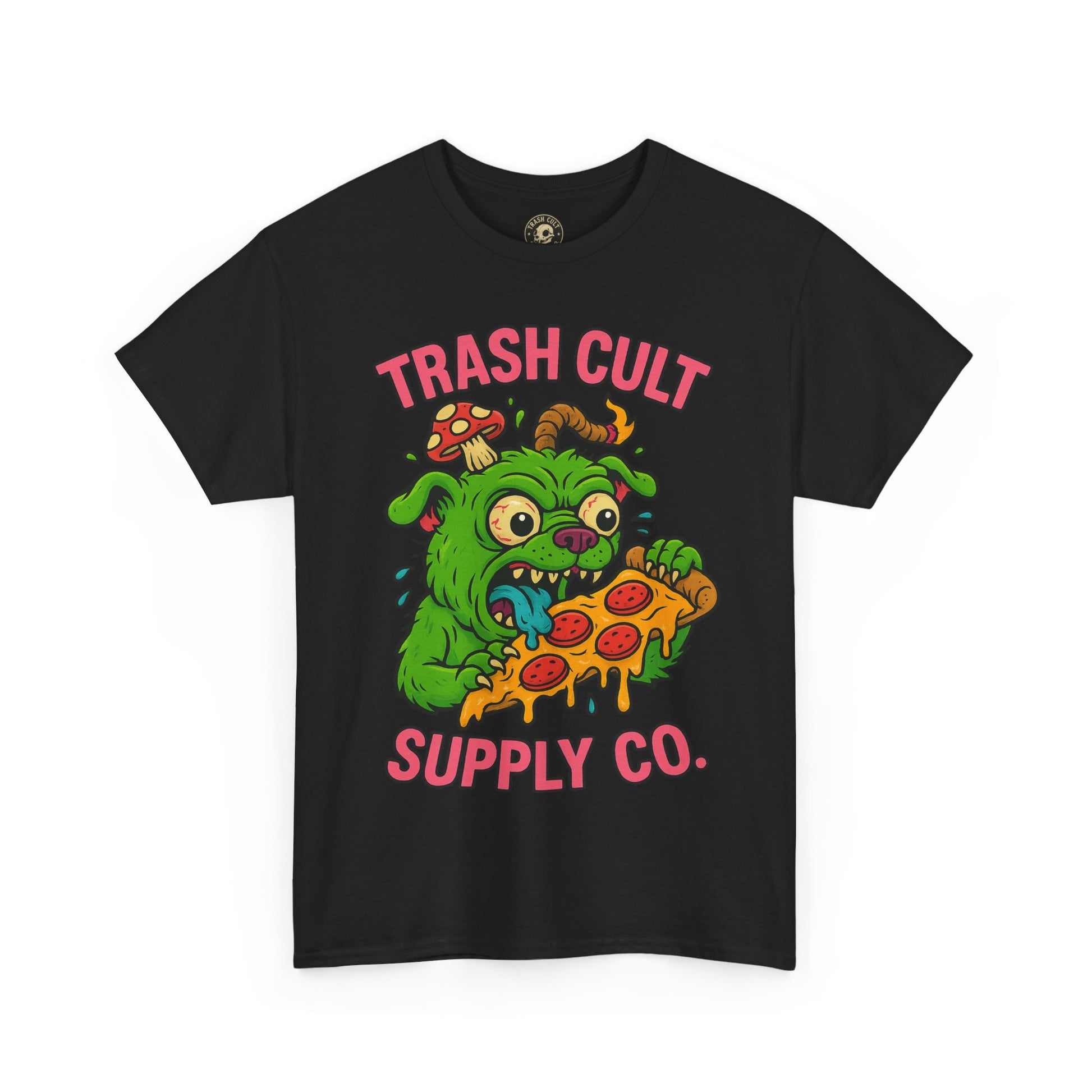Feral Pizza Monster Shirt – Trash Cult Supply Co | Gildan 5000 Graphic Tee