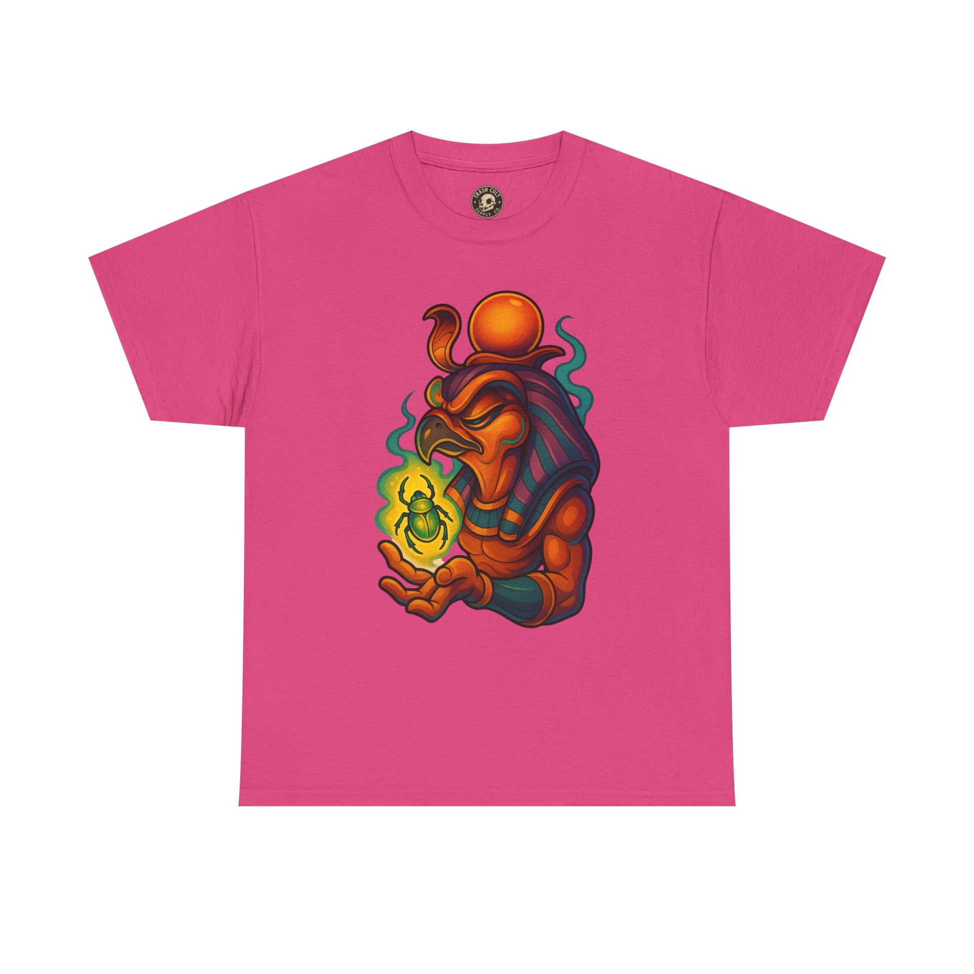 Mystical Guardian Unisex Heavy Cotton Tee, Graphic T-Shirt, Bohemian Style, Unique Fashion, Gift for Fans, Statement Tee