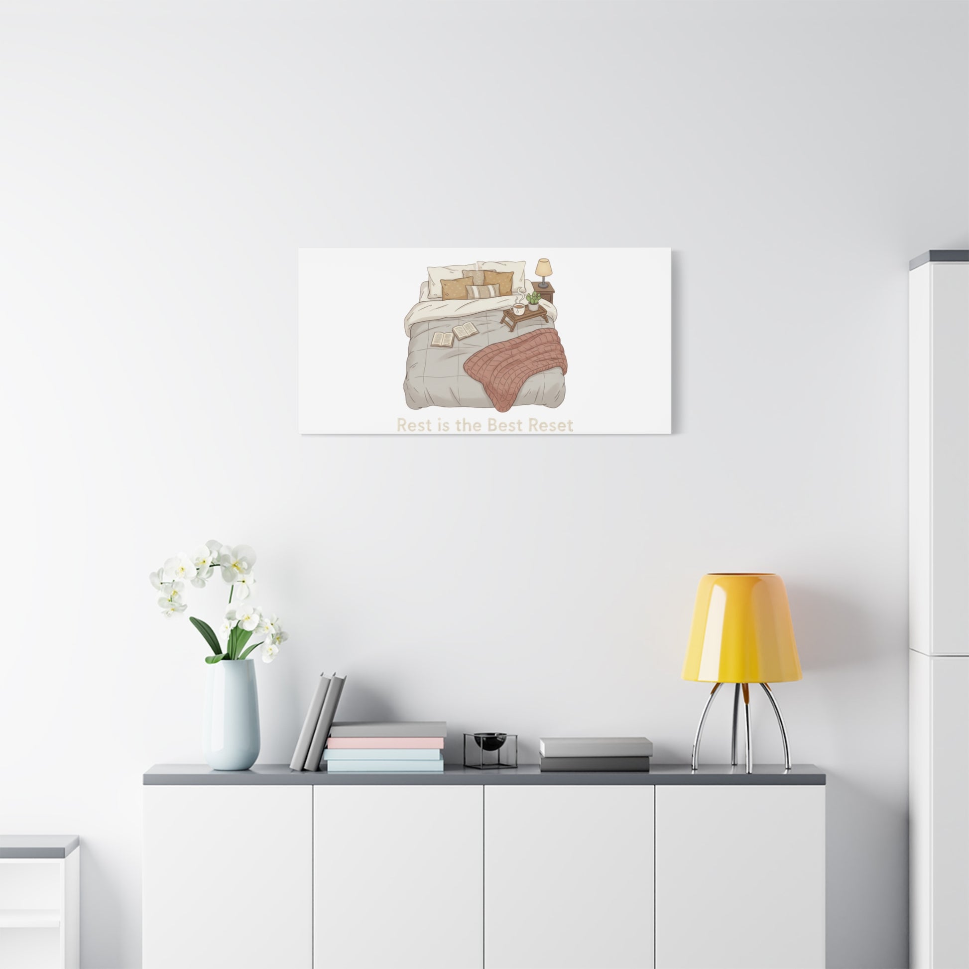 Rest is the Best Reset Canvas | sleepy humor, restful vibes