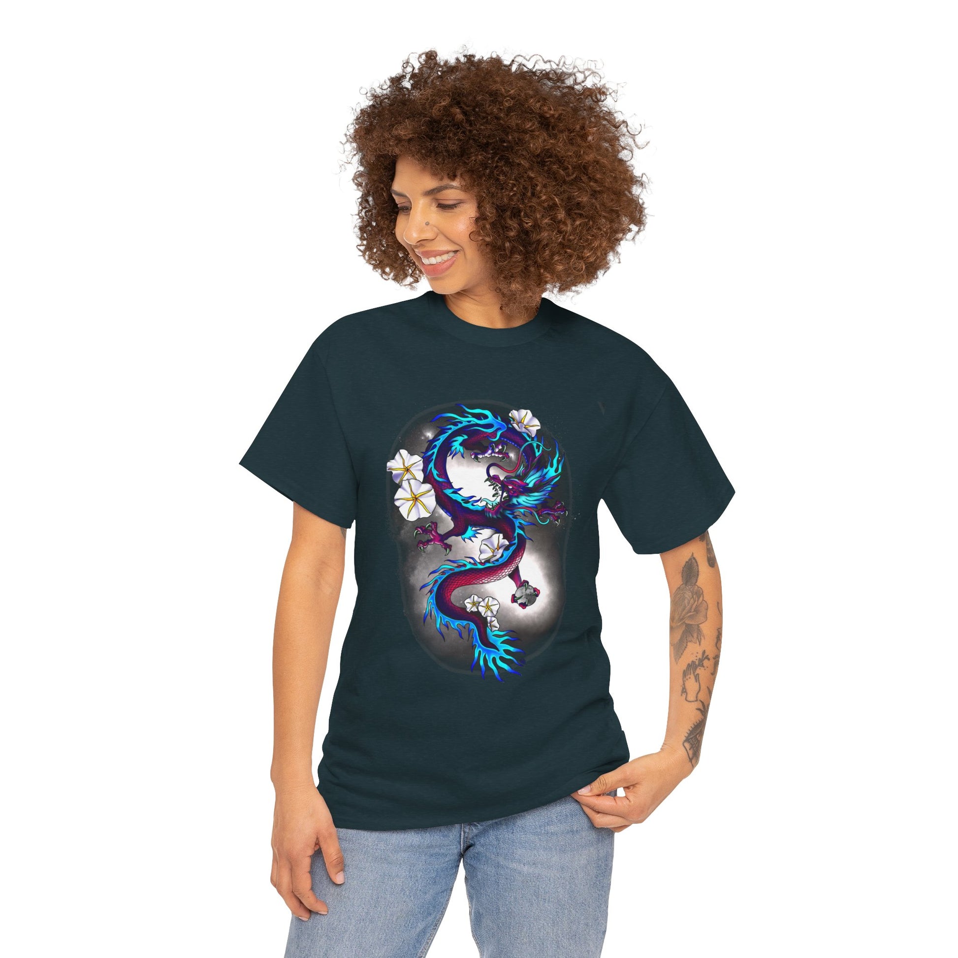 Electric Dragon Tattoo T-Shirt – Lara Davenport x Trash Cult Supply Co. Collab (Gildan 5000)