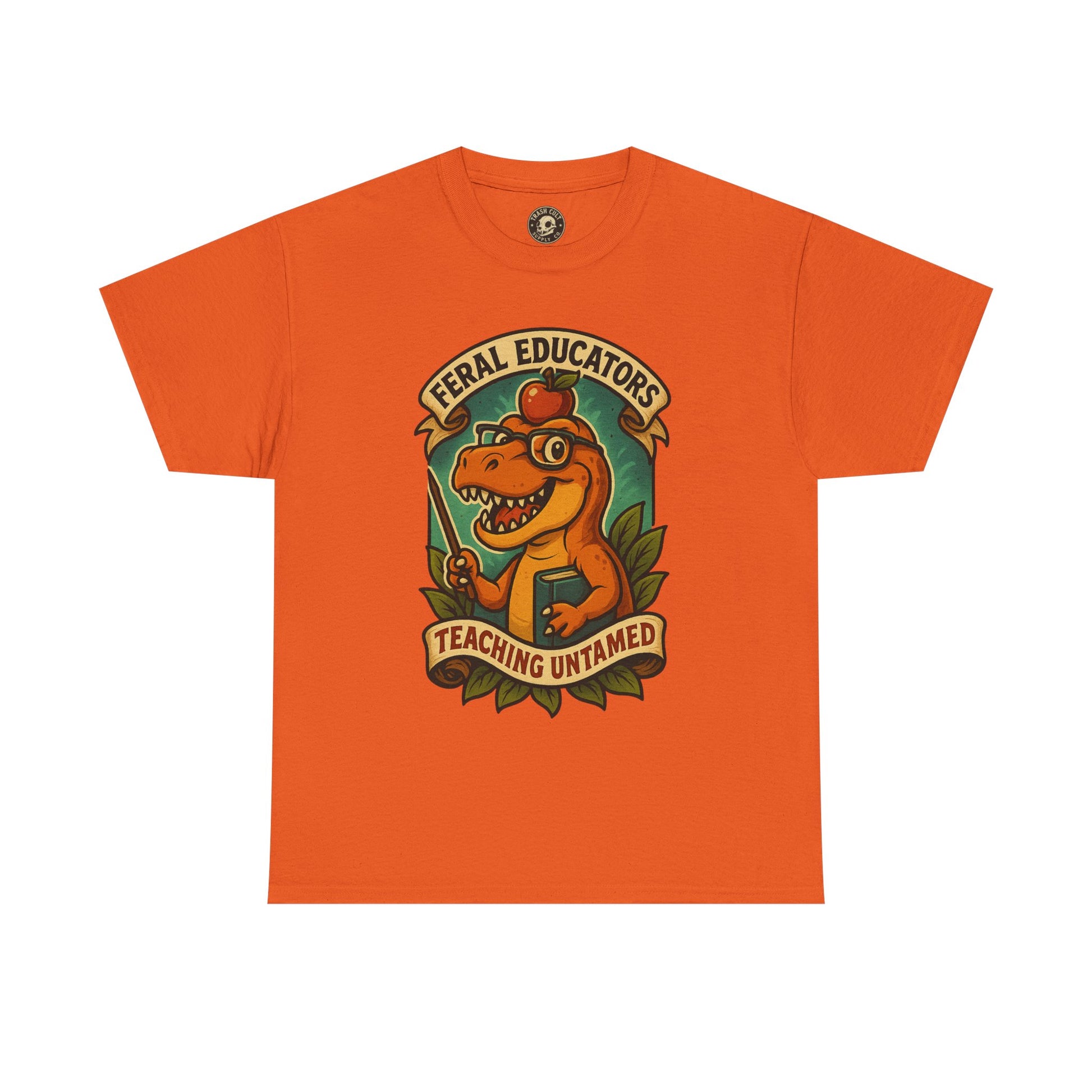 Feral Educators Tee, Fun Teacher Shirt, Unisex Cotton Tee, Gift for Educators, Classroom Apparel, Teacher Appreciation Day