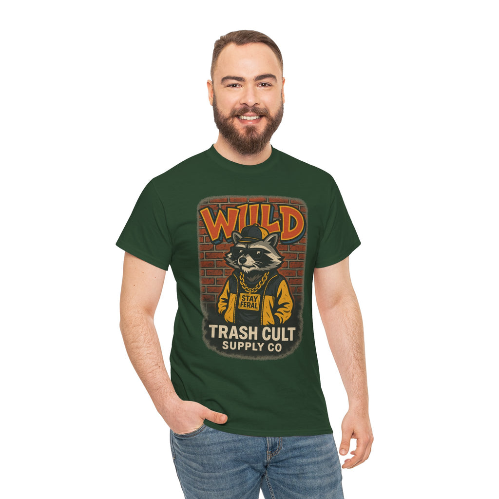 Wild Trash Cult Unisex Tee, Retro Animal T-Shirt, Graphic Tee, Eco-Conscious Apparel, Gift for Nature Lovers, Casual Streetwear
