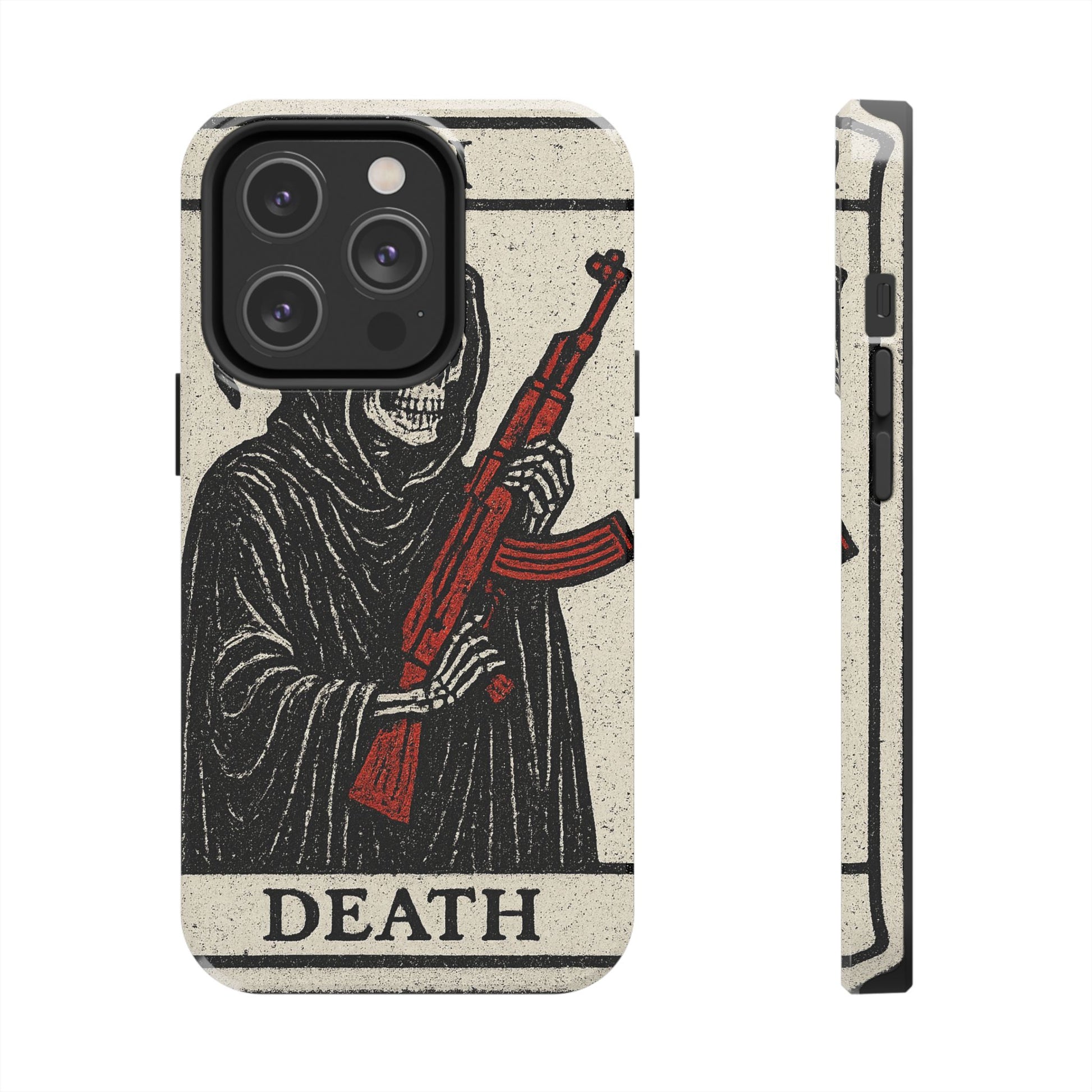 Grim Reaper Phone Case, Tough Phone Case for Gamers, Unique Smartphone Accessories, Halloween Decor, Death-Inspired Gift