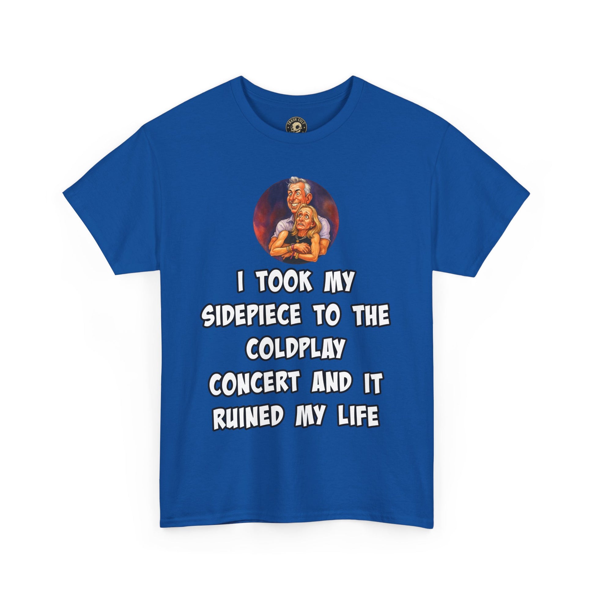 Funny CEO Concert Shirt – “I Took My Sidepiece to the Coldplay Concert” Meme Tee – Gildan 5000