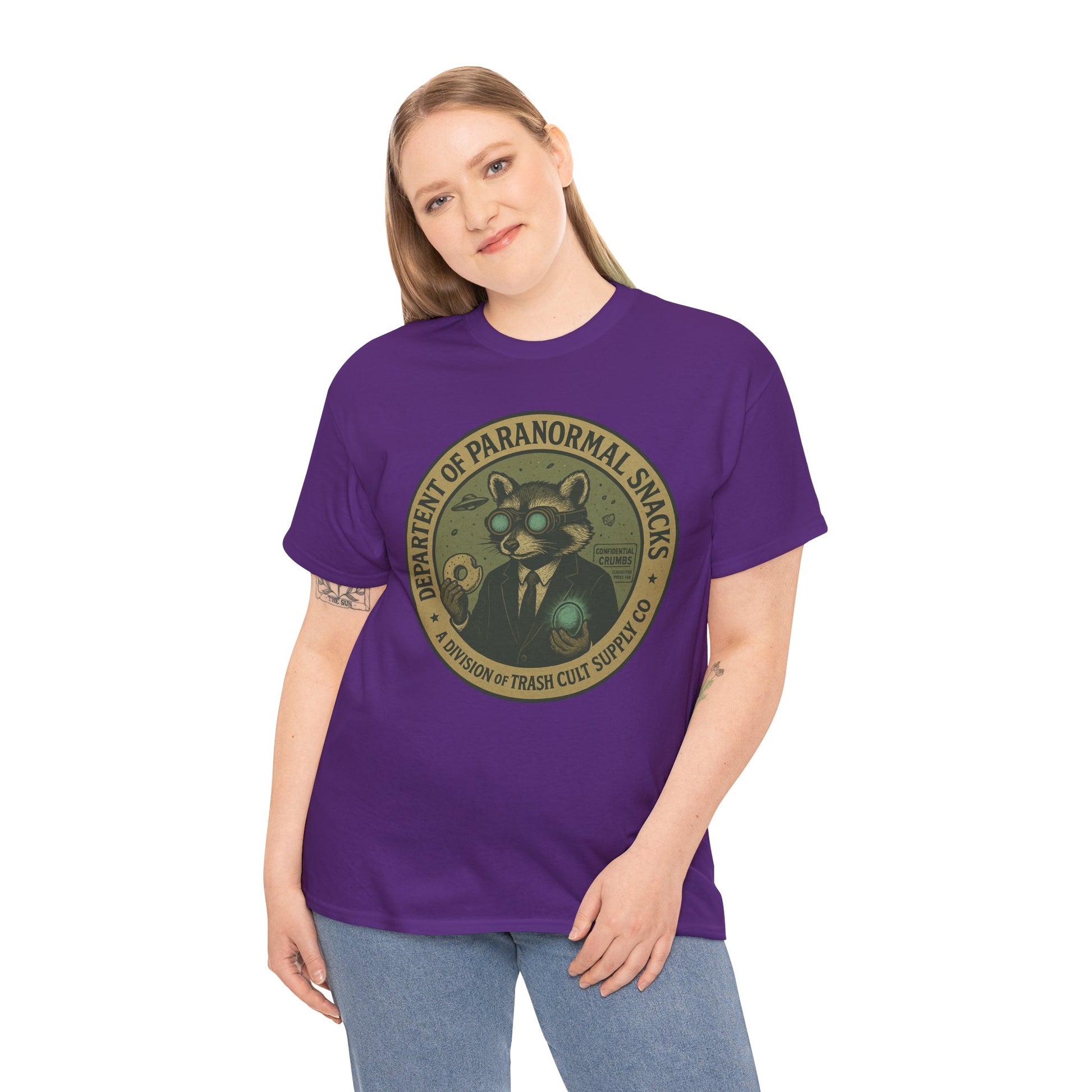 Department of Paranormal Snacks Shirt – Trash Cult Supply Co – Vintage Cryptid Division Tee – Gildan 5000