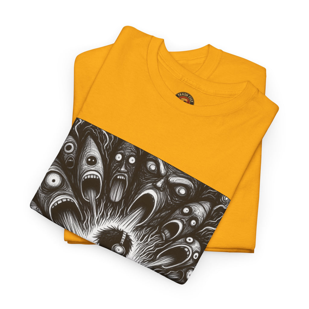 Xian Allen x Trash Cult Shirt – “Turn It Up Louder” | Screaming Chaos Headphones Tee