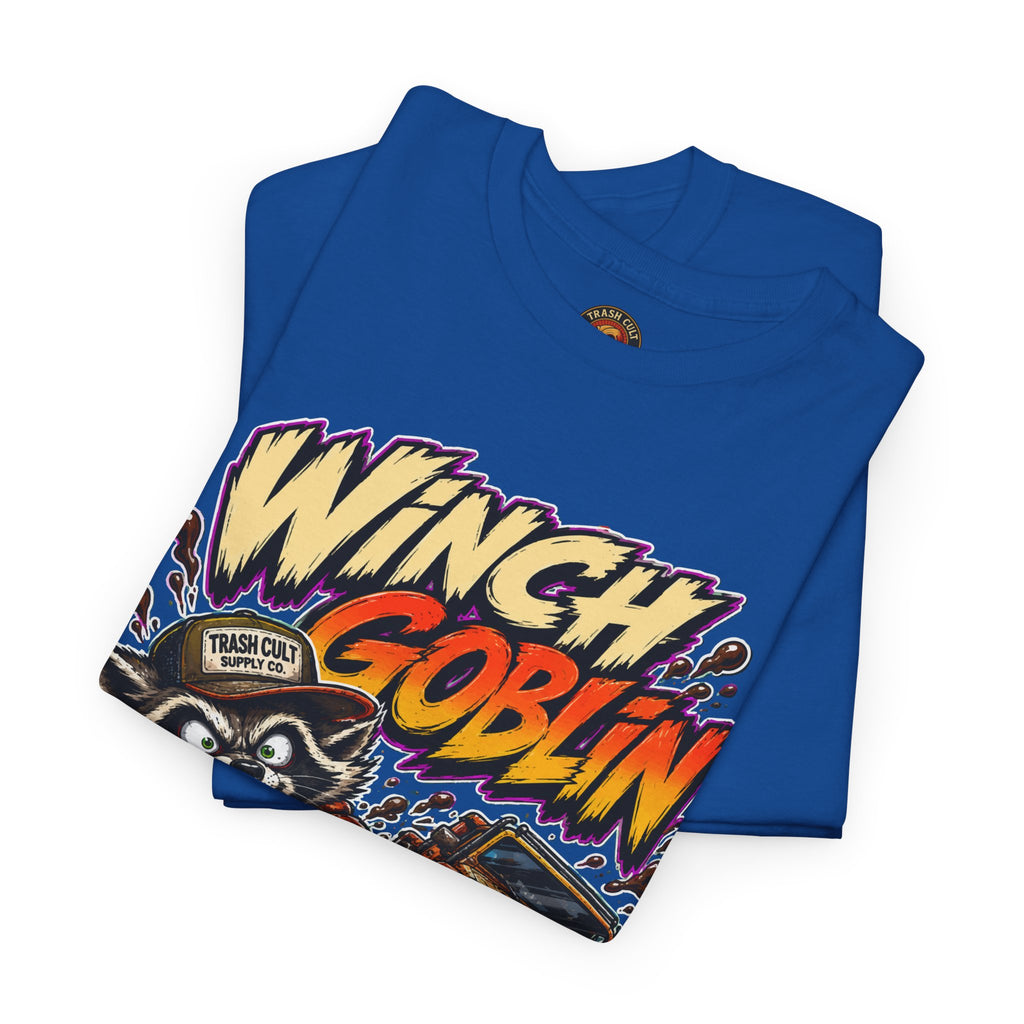 Winch Goblin Tee — Vintage Tow Truck Mechanic Graphic Shirt