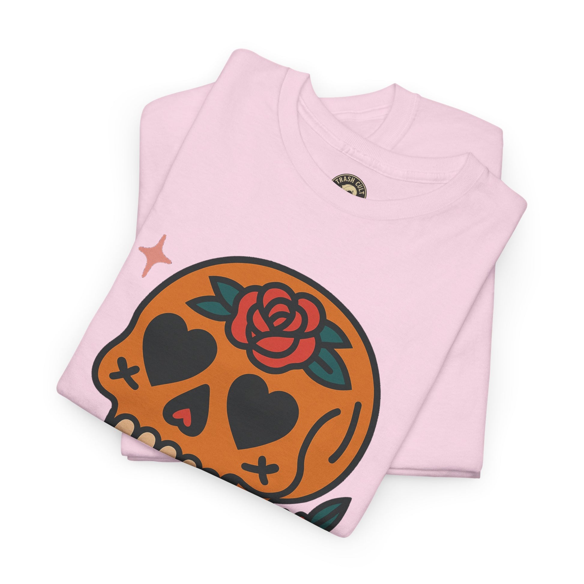 Sugar Skull T-Shirt – Trash Cult Supply Co. – Gildan 5000 Heavy Cotton Tee