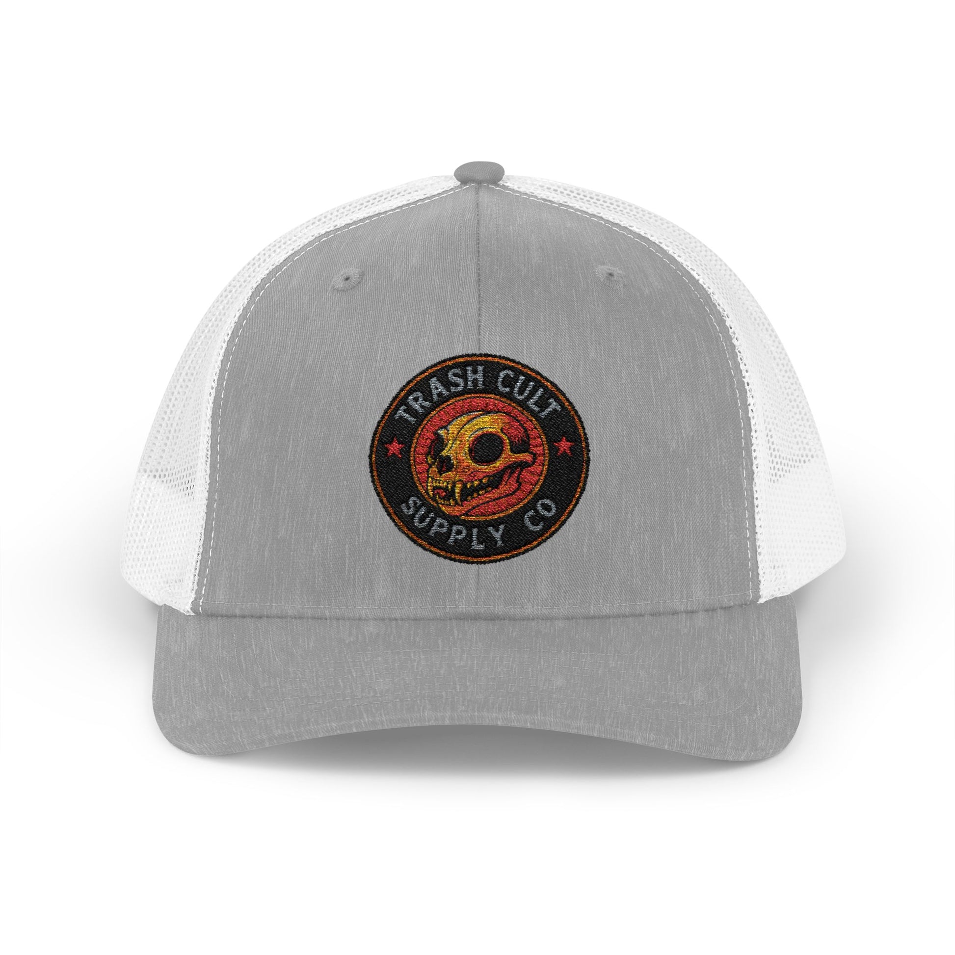 Trash Cult Supply Co. Trucker Hat – Embroidered Logo Snapback Cap
