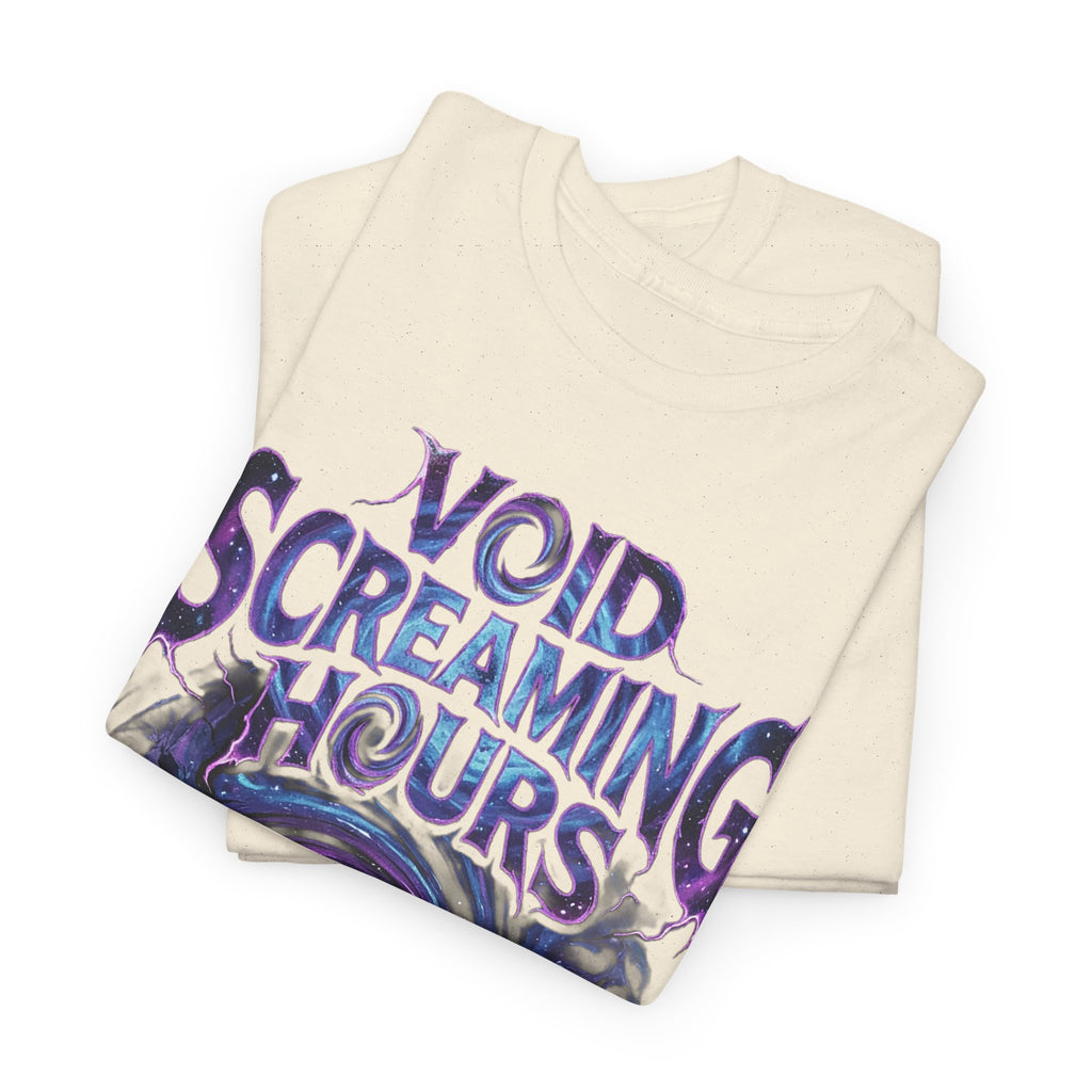 Void Screaming Hours Tee — Gothic Cosmic Horror T‑Shirt