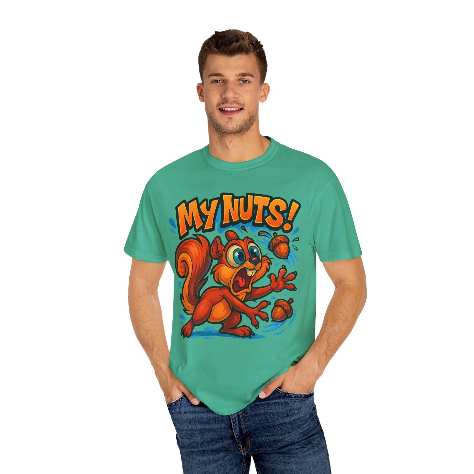 My Nuts! Squirrel Shirt – Funny New School Tattoo Style Tee | Gildan 5000