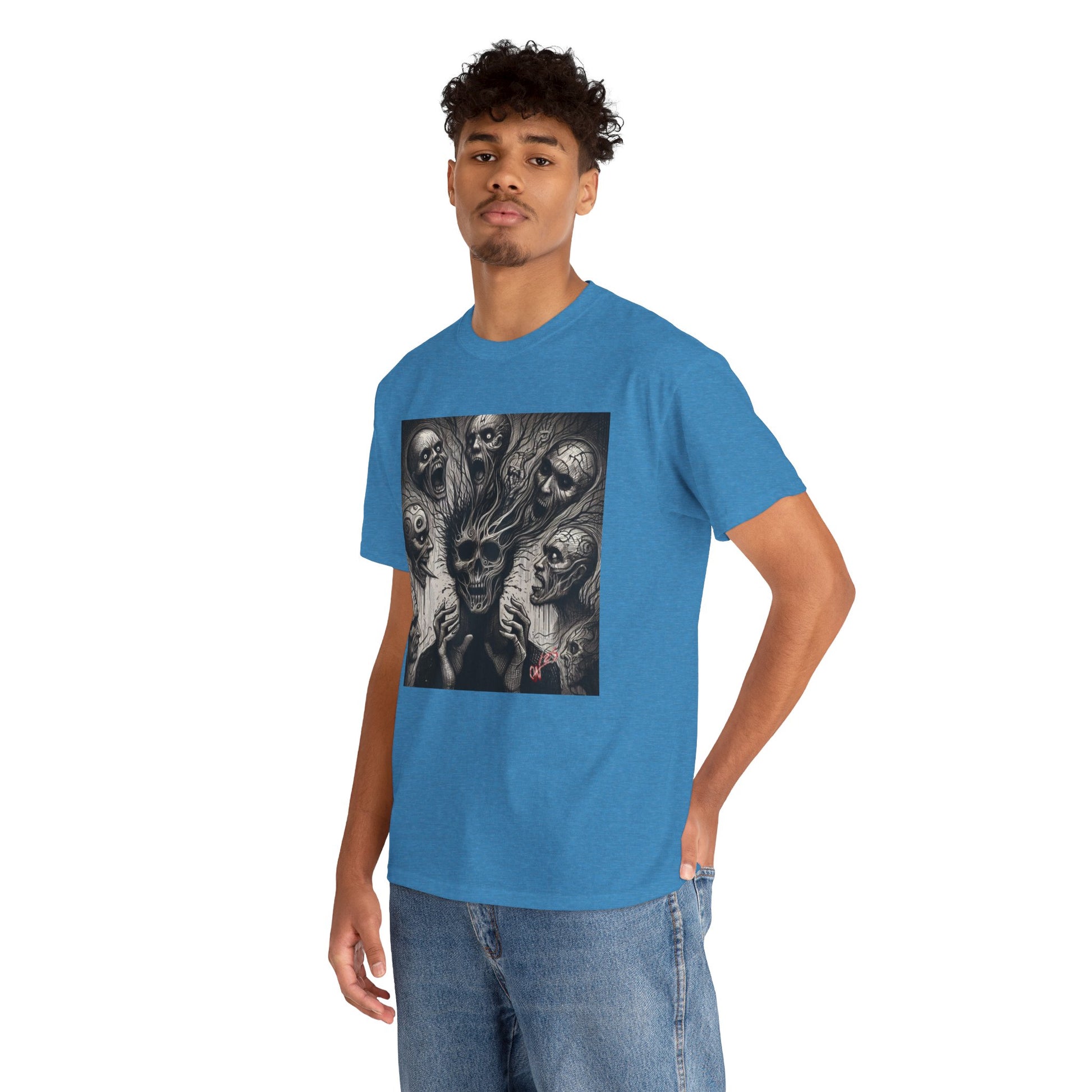 Xian Allen x Trash Cult Shirt – “Voices in the Void” | Horror Skull Scream T-Shirt