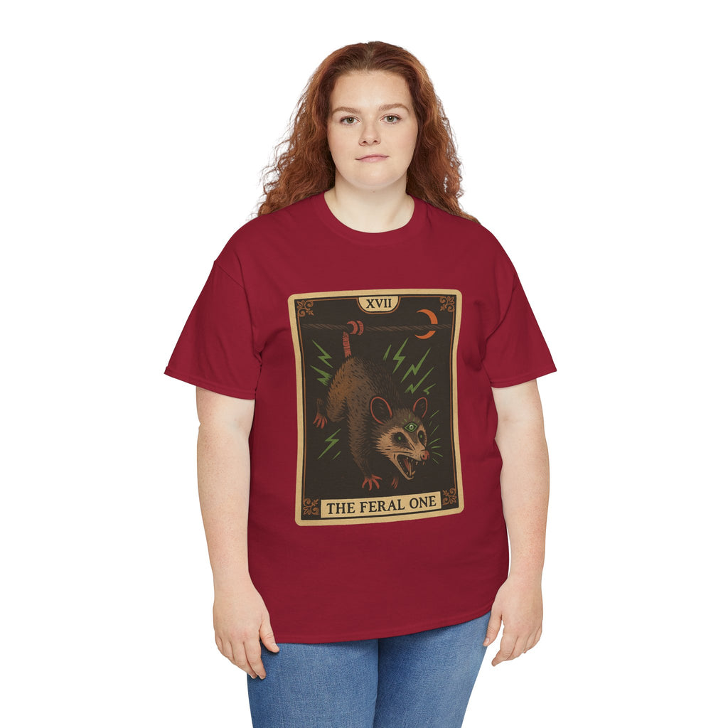 Feral One Graphic Tee - Quirky Unisex T-Shirt, Vintage Inspired, Animal Art, Casual Wear, Gifts for Him/Her