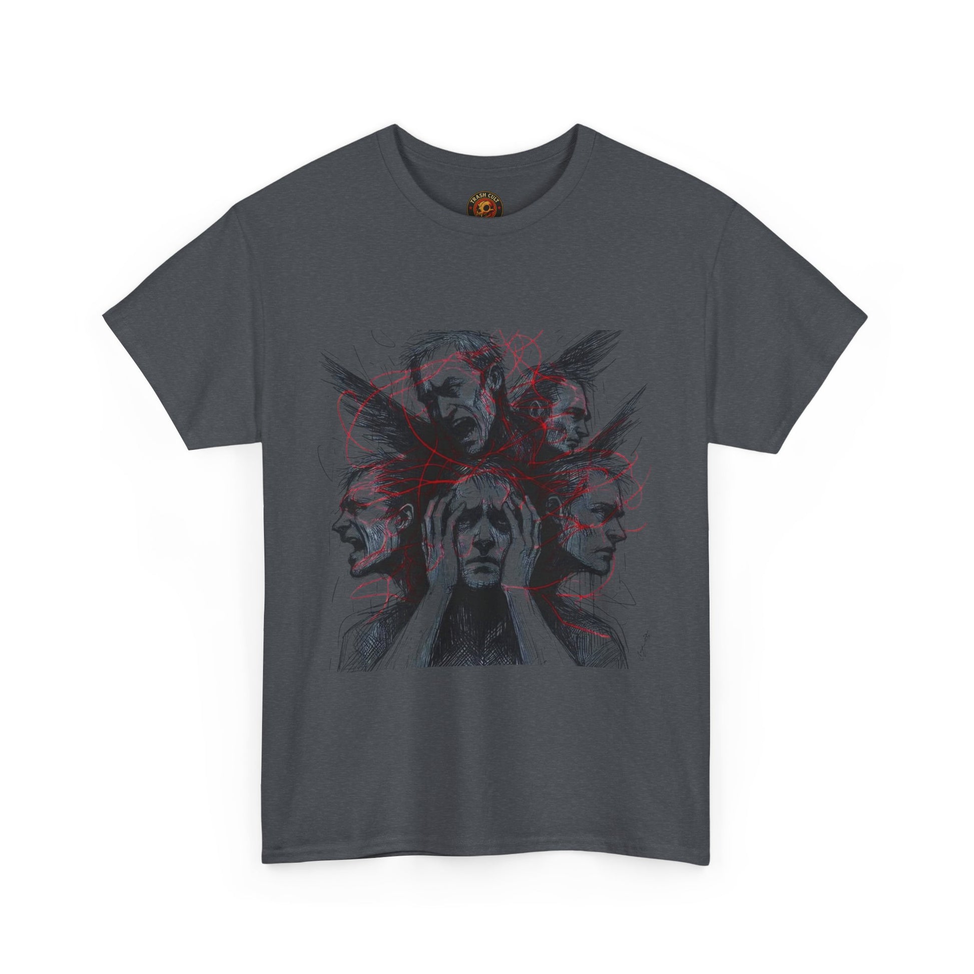 Xian Allen x Trash Cult Shirt – “Loud Inside My Head” | Dark Illustrative Art Tee