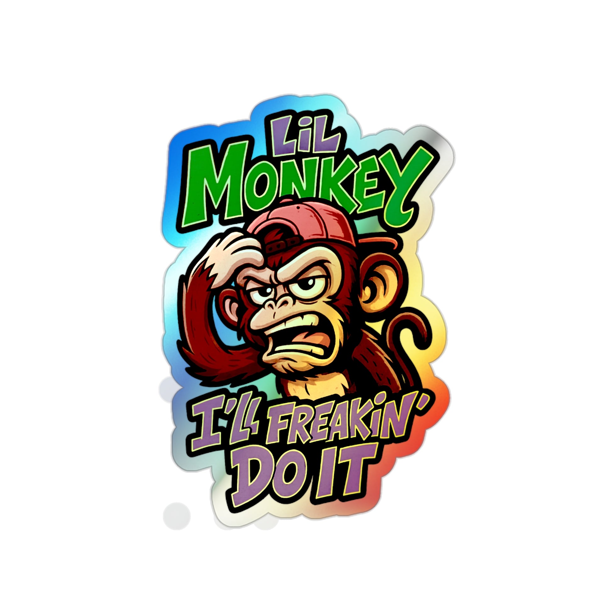 Holographic Die-Cut Stickers: Fun, Colorful Decals for Skateboards, Water Bottles, Laptops, and More, Perfect for Gifts or Personalizing