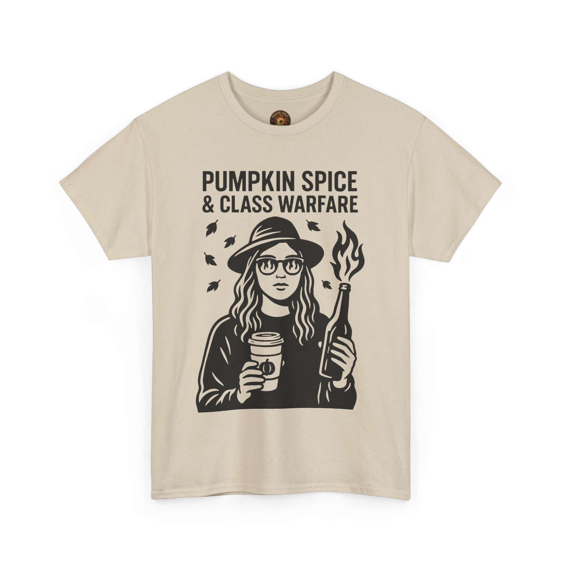 Pumpkin Spice & Class Warfare Shirt – Fall Riot Girl Graphic Tee – Fall of Humanity Collection – Trash Cult Supply Co.