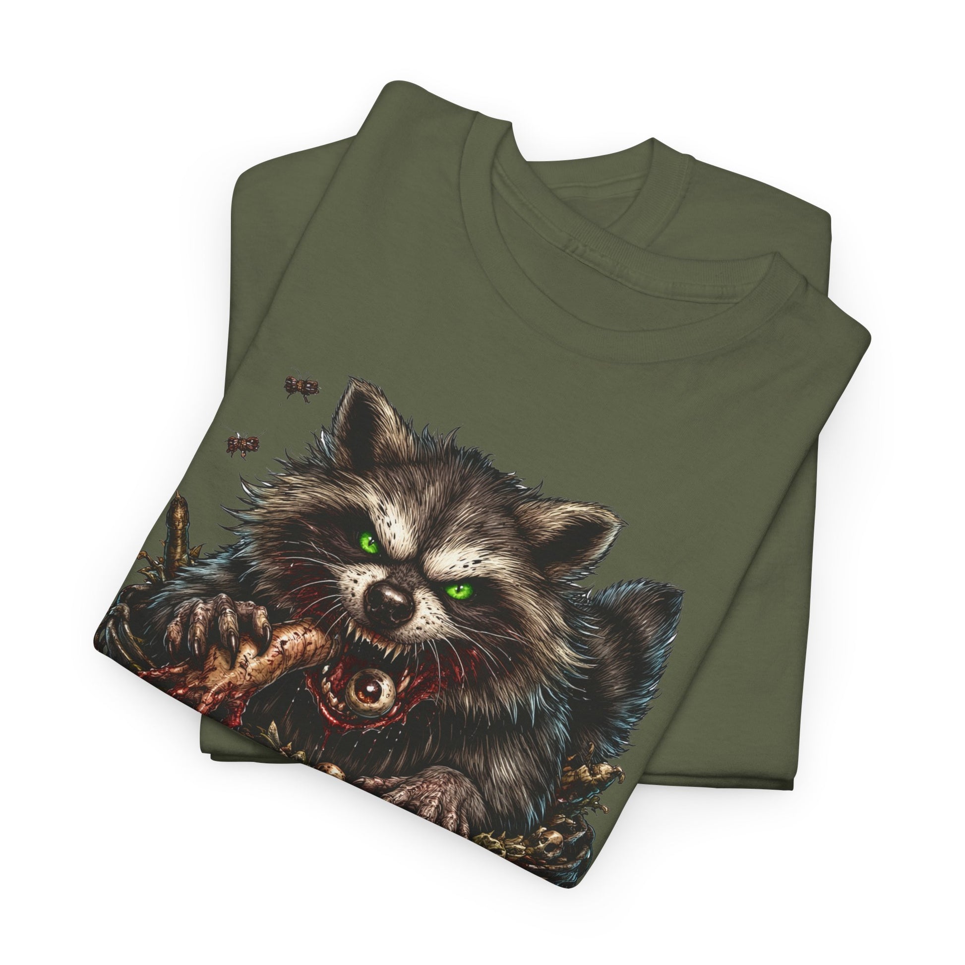 Raccoon 'Trash Cult Supply Co.' Graphic Tee — Vintage Grunge Animal Streetwear