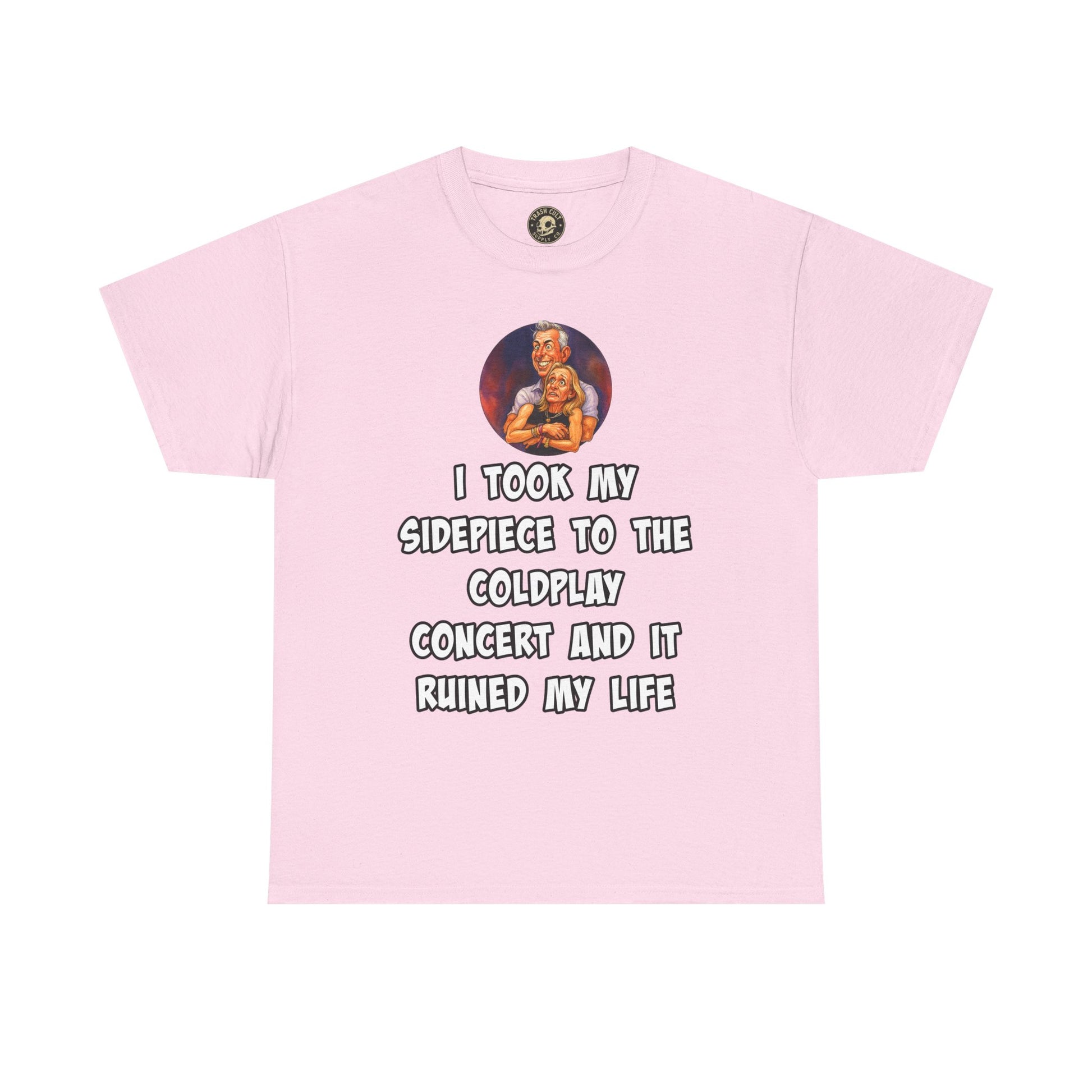 Funny CEO Concert Shirt – “I Took My Sidepiece to the Coldplay Concert” Meme Tee – Gildan 5000