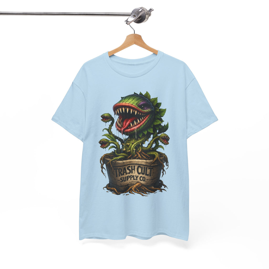 Carnivorous Plant Graphic Tee — "Trash Cult Supply Co." Potted Monster Shirt