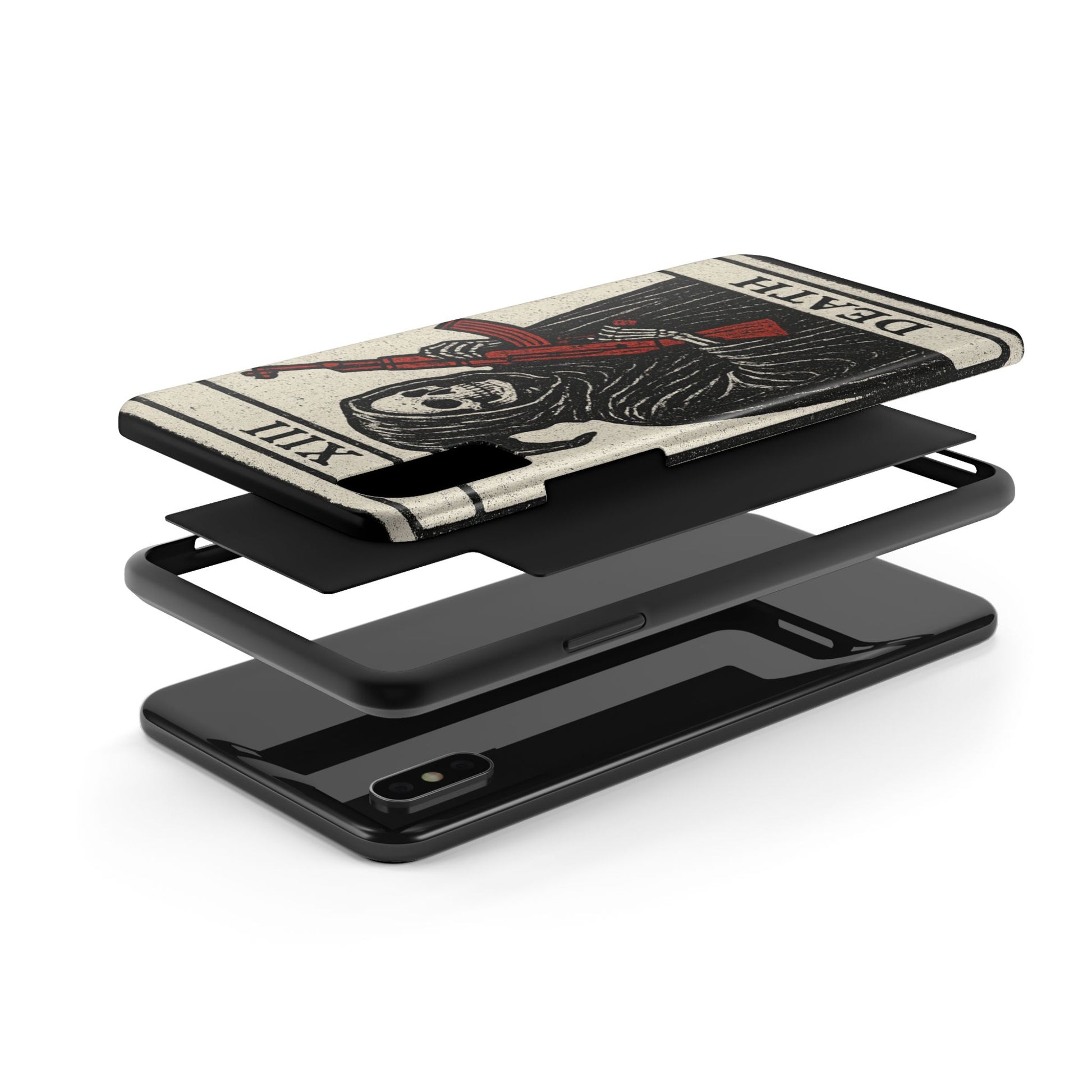Grim Reaper Phone Case, Tough Phone Case for Gamers, Unique Smartphone Accessories, Halloween Decor, Death-Inspired Gift