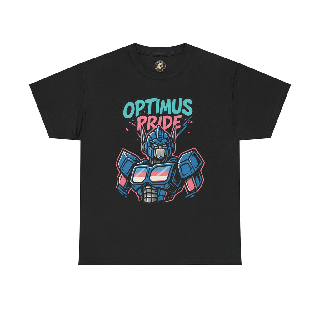 Optimus Pride T-Shirt – Trans Pride Robot Graphic Tee | Gildan 5000 Unisex Shirt