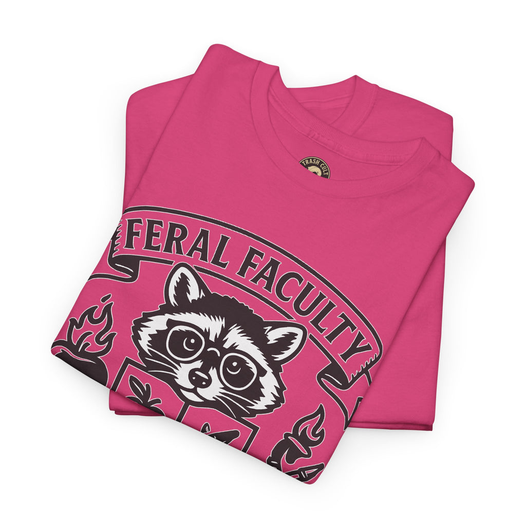 Feral Faculty Tee, Fun Teacher Shirt, Animal Lover Gift, Cool Graphic Tee, Casual Everyday Wear, Unisex Cotton T-Shirt