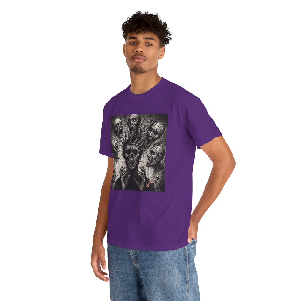 Xian Allen x Trash Cult Shirt – “Voices in the Void” | Horror Skull Scream T-Shirt