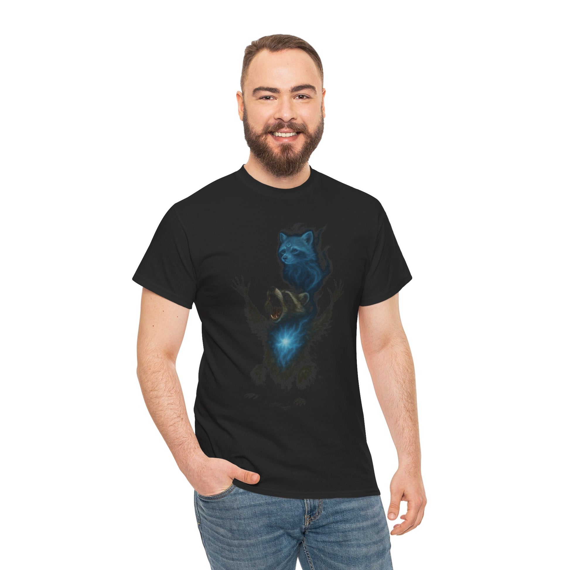 Divine Raccoon Soul Shirt – Mystical Third Eye Spirit Animal Tee