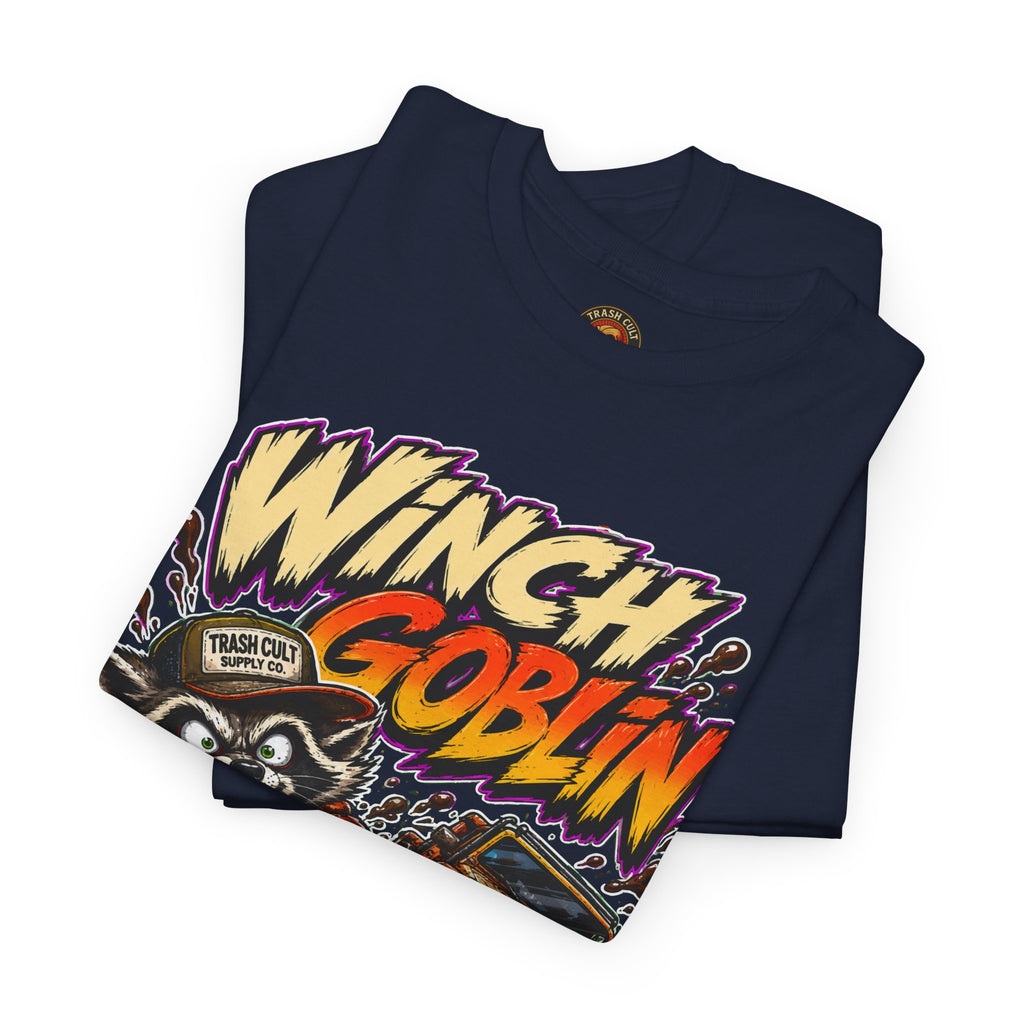 Winch Goblin Tee — Vintage Tow Truck Mechanic Graphic Shirt