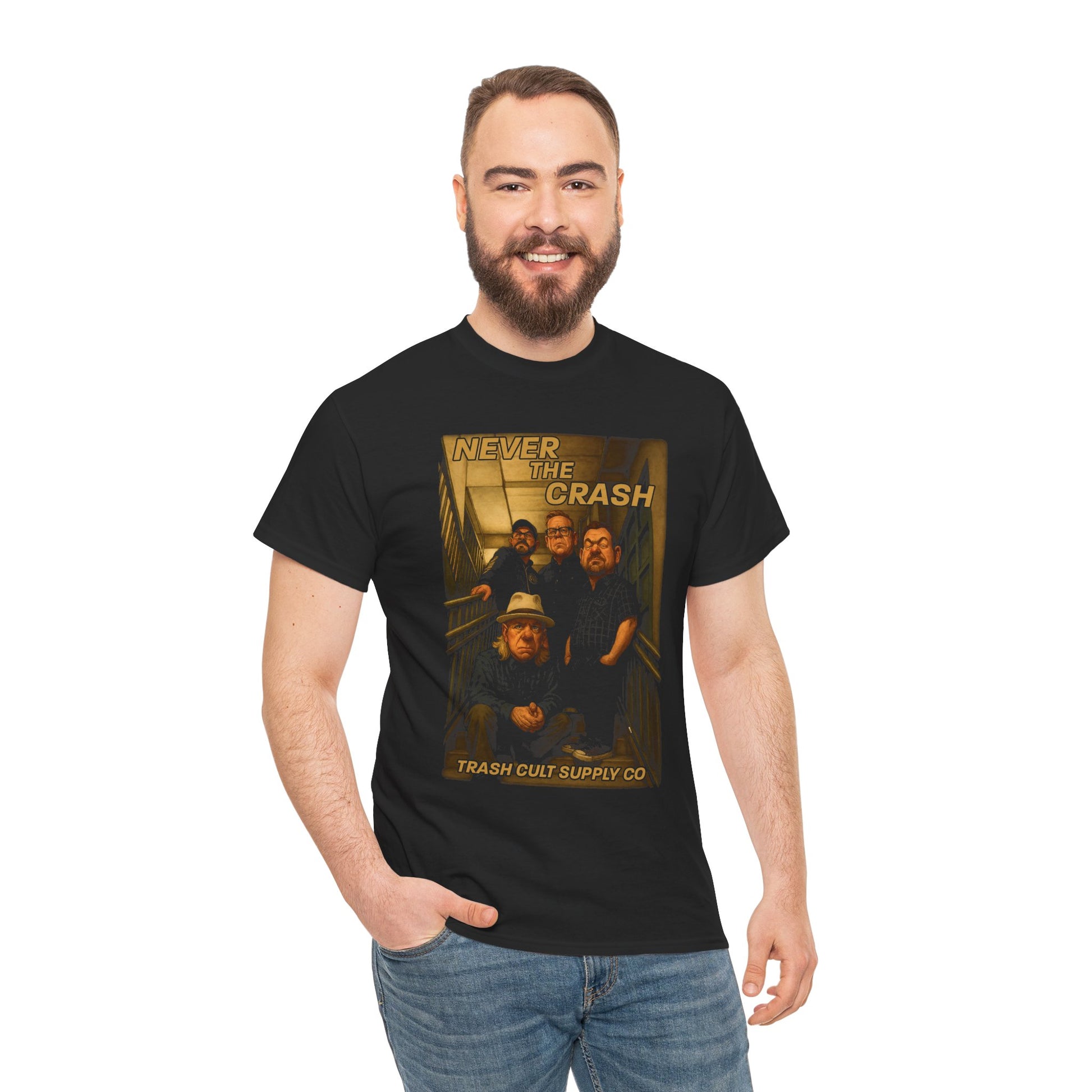 Never The Crash x Trash Cult Supply Co. Band Collab T-Shirt – Limited Edition Streetwear