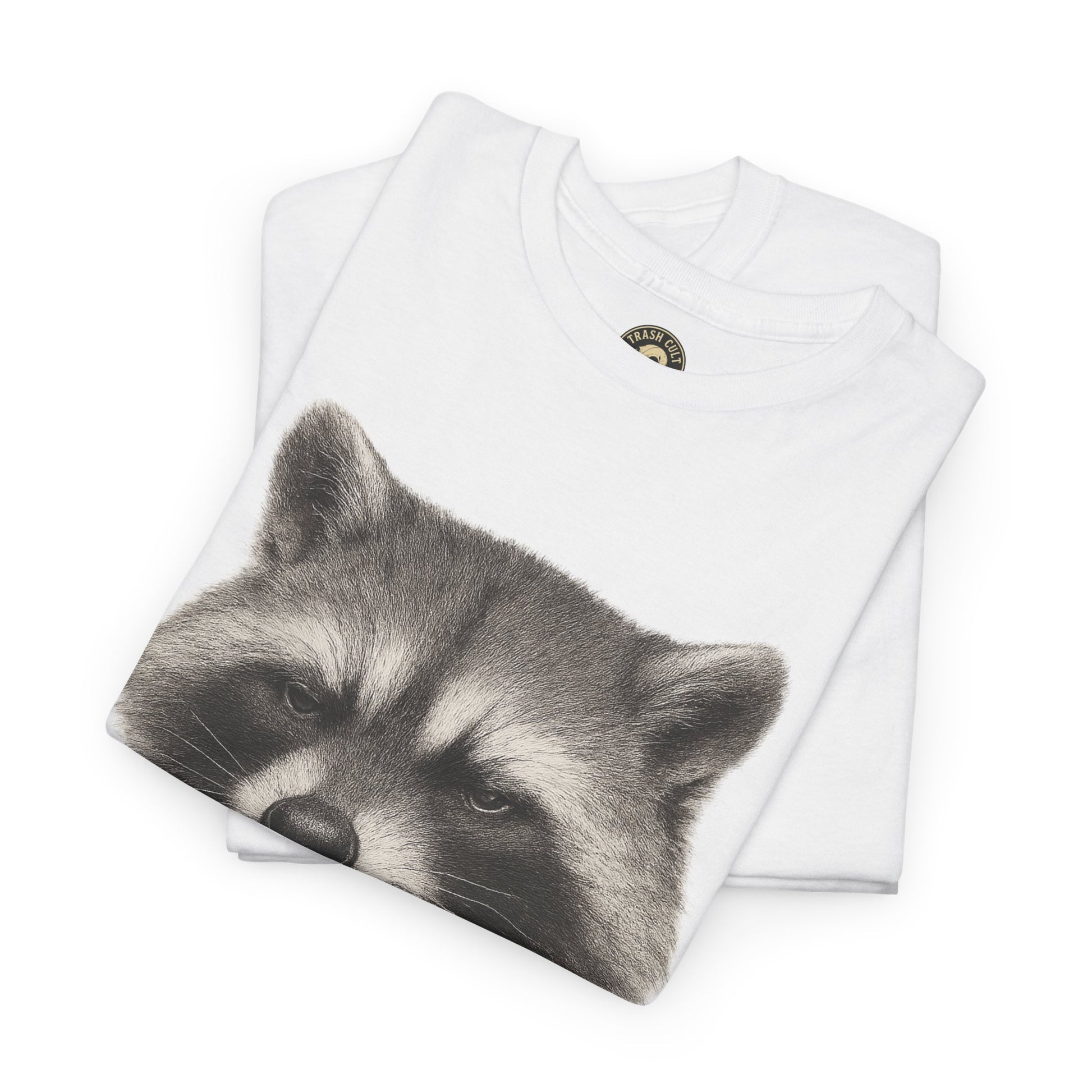 Dirty Harry Raccoon Halftone Shirt – Soft Grit Aesthetic, Smoking Trash Panda Graphic Tee