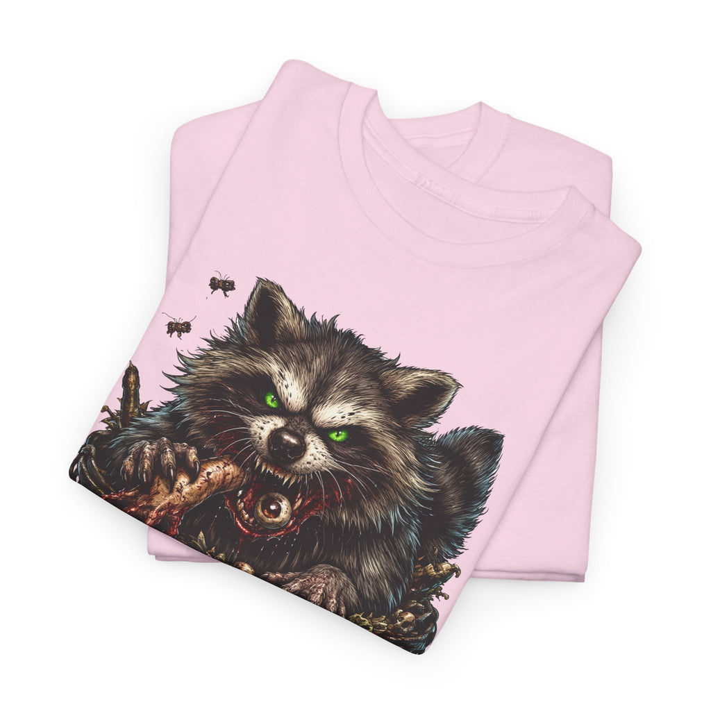 Raccoon 'Trash Cult Supply Co.' Graphic Tee — Vintage Grunge Animal Streetwear