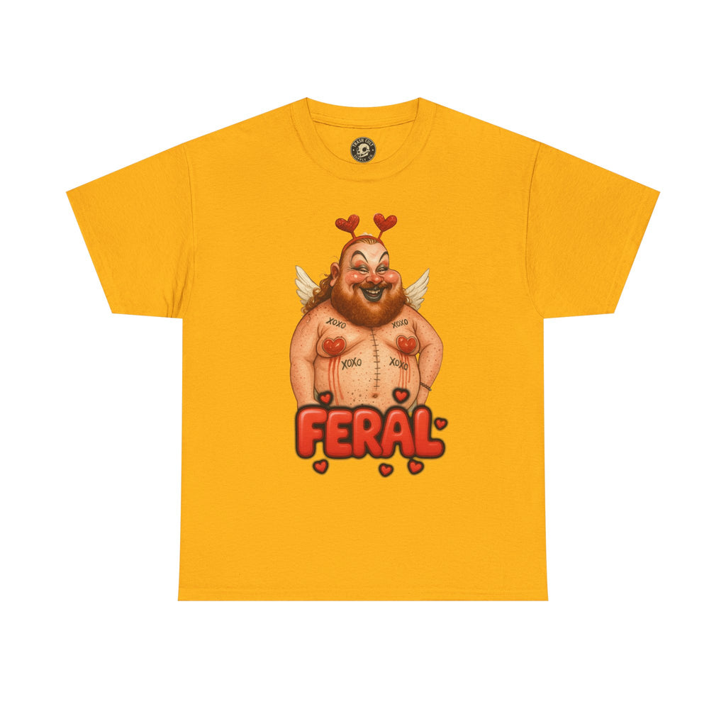 Feral Cupid Macabre Valentine Shirt | Fun Graphic Shirt, Quirky Gift, Casual Wear, Valentine's Apparel, Trendy Statement Top
