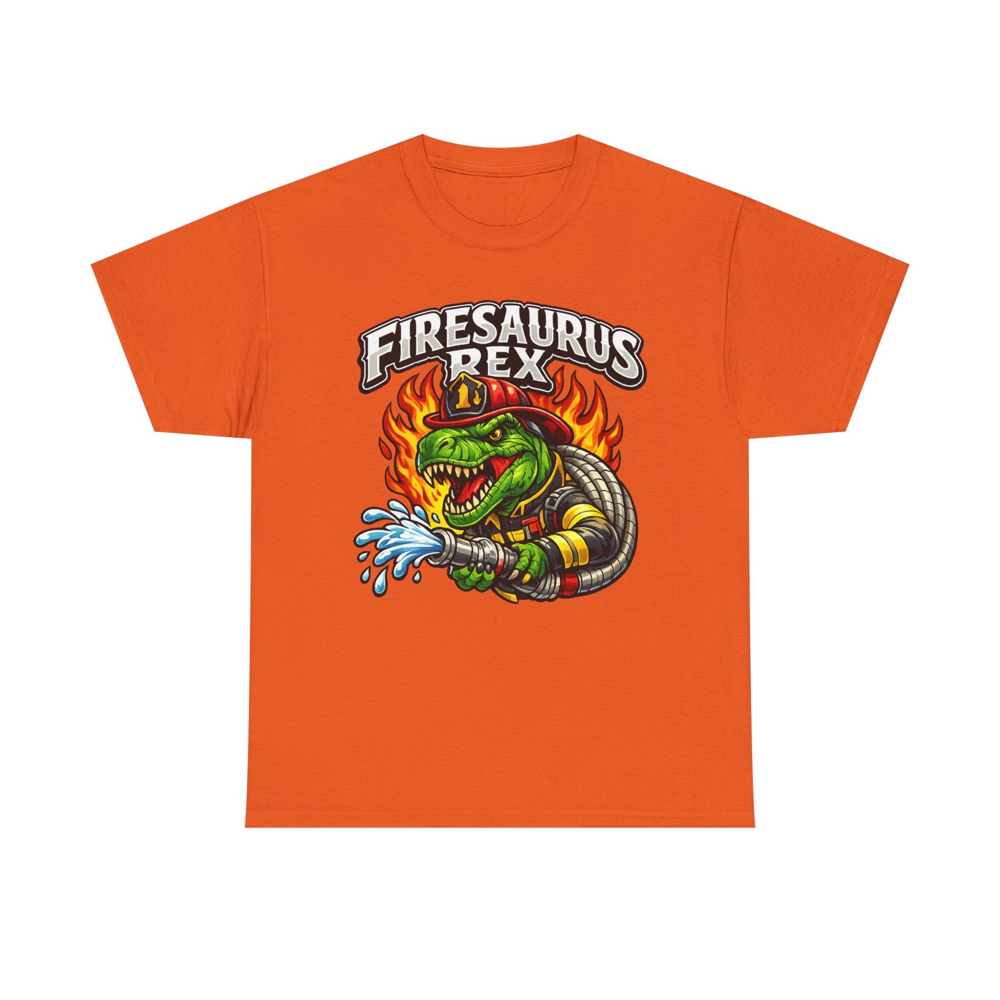 Firesaurus Rex T-Shirt — Funny Firefighter Dinosaur Tee