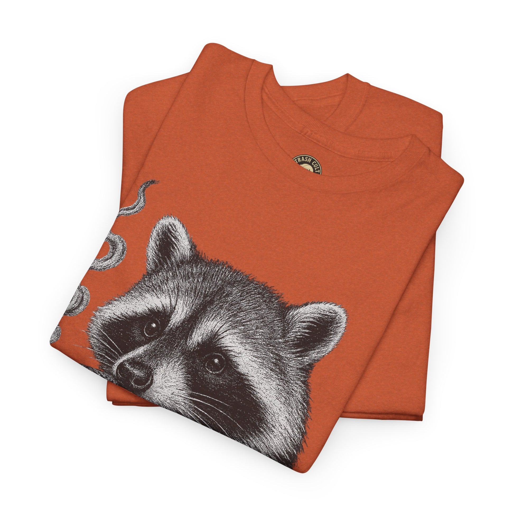 Monochrome Raccoon Cigar Shirt – Trash Cult Supply Co. | Gildan 5000 Tee