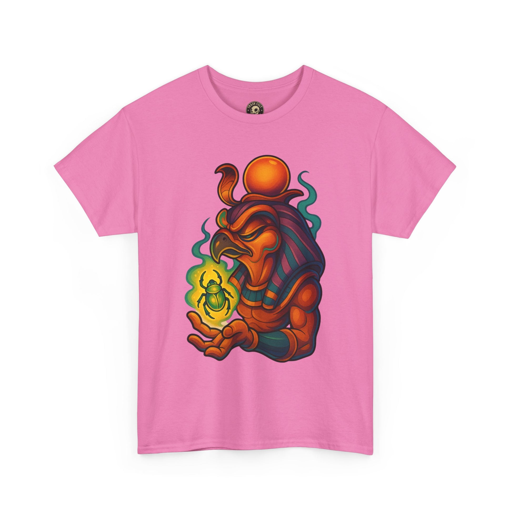 Mystical Guardian Unisex Heavy Cotton Tee, Graphic T-Shirt, Bohemian Style, Unique Fashion, Gift for Fans, Statement Tee