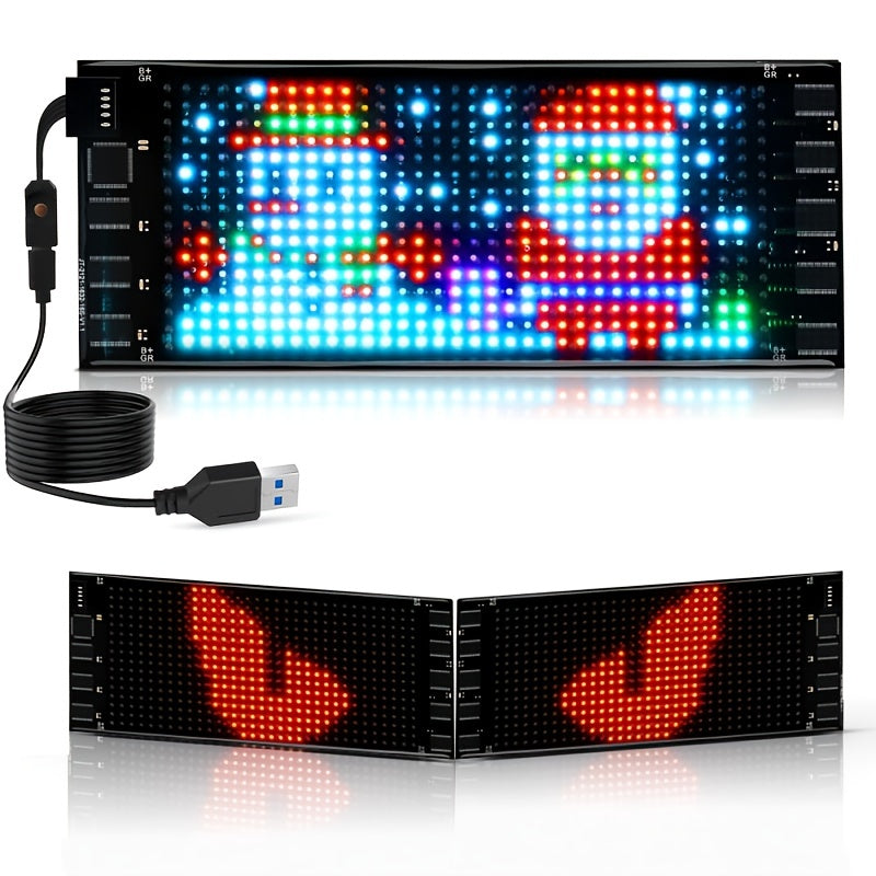 14 Inch Programmable Pixel Panel With Preloaded Animations Scrollable ...