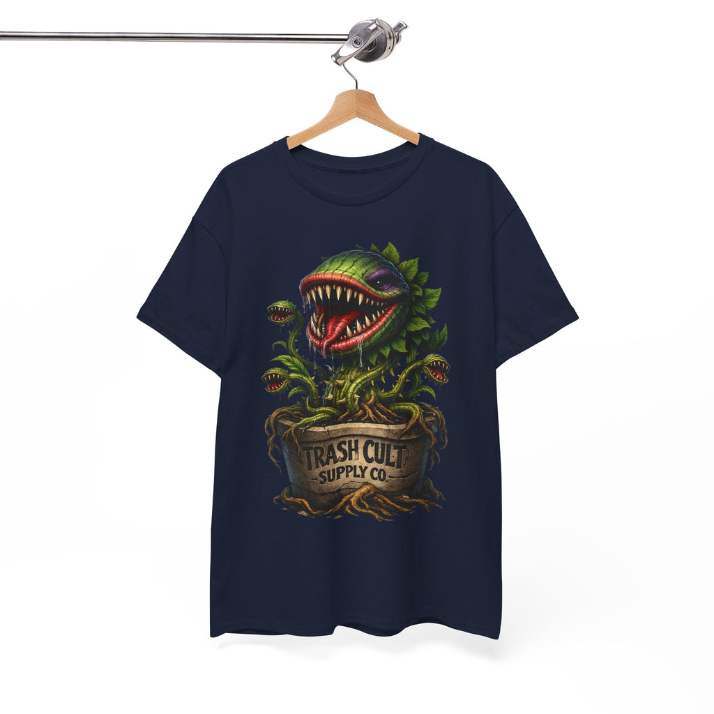 Carnivorous Plant Graphic Tee — "Trash Cult Supply Co." Potted Monster Shirt
