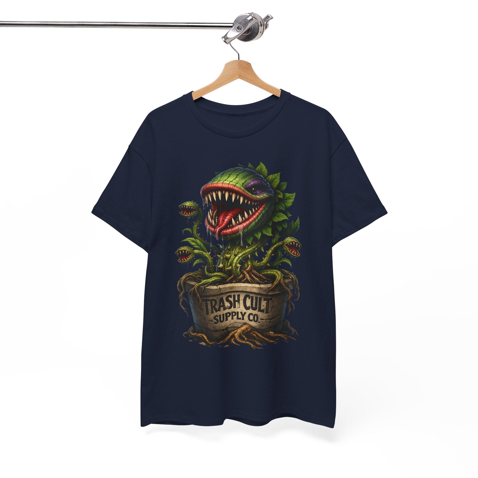 Carnivorous Plant Graphic Tee — "Trash Cult Supply Co." Potted Monster Shirt